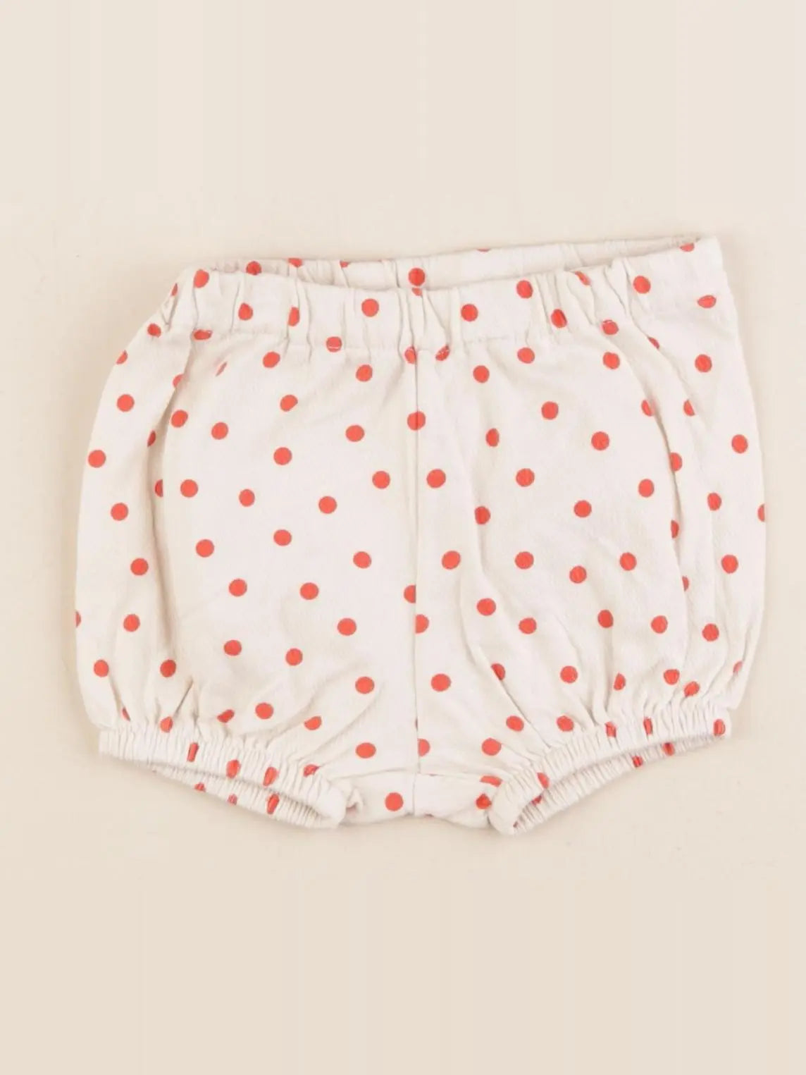 Arket - bloomer beige, rouge - 2/6 mois