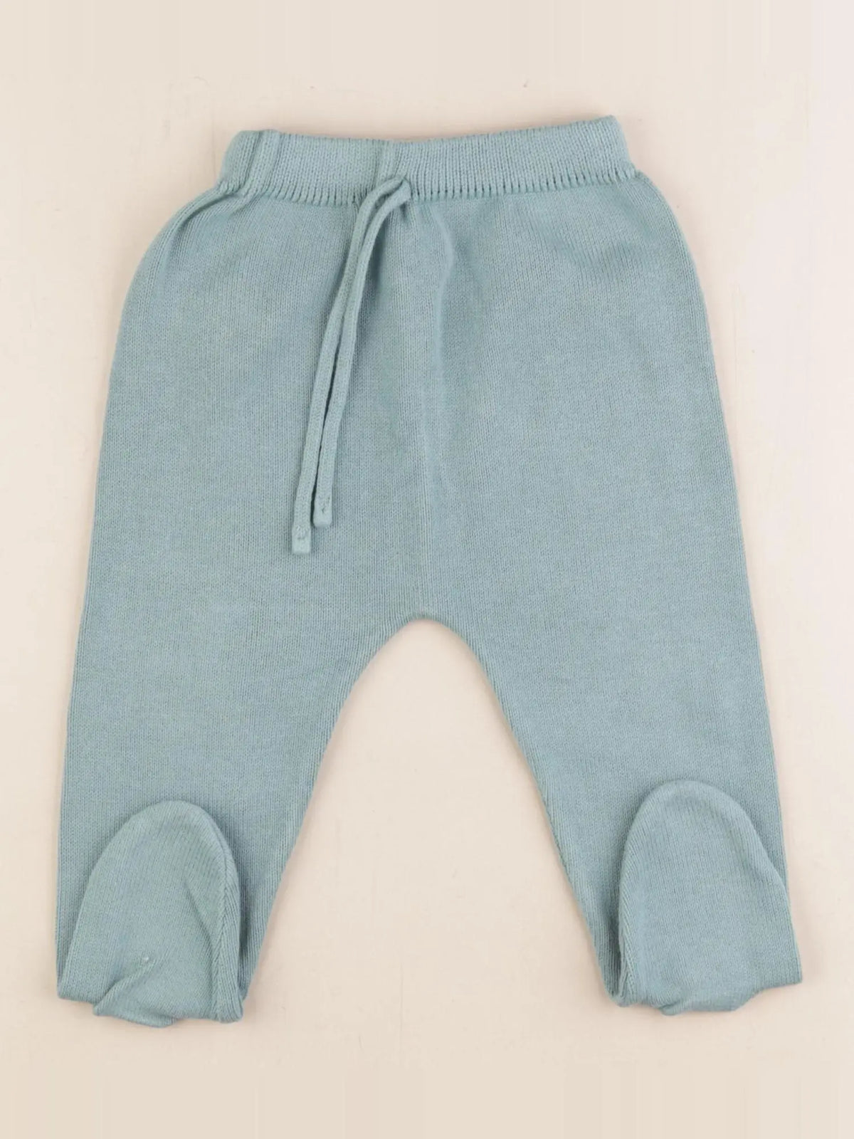 Bonnet à Pompon - legging vert - 9 mois