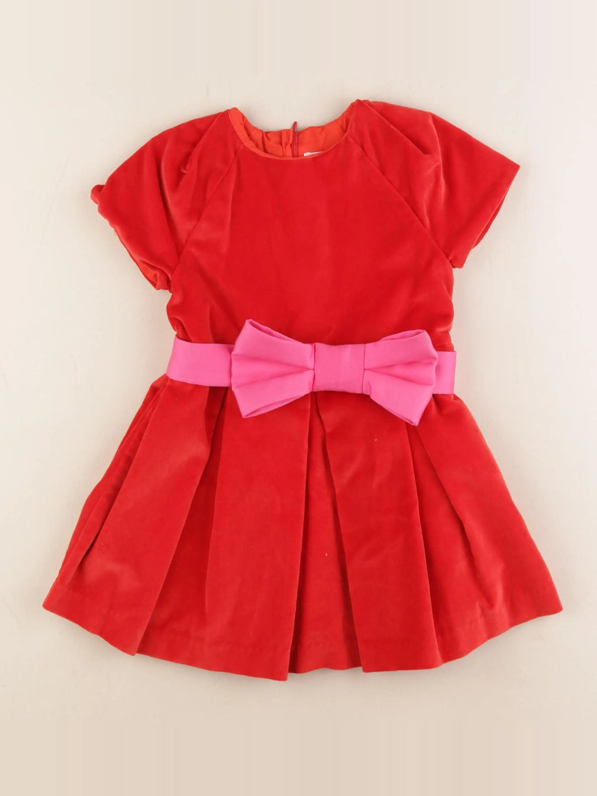 Jacadi - robe rouge, rose - 3 ans