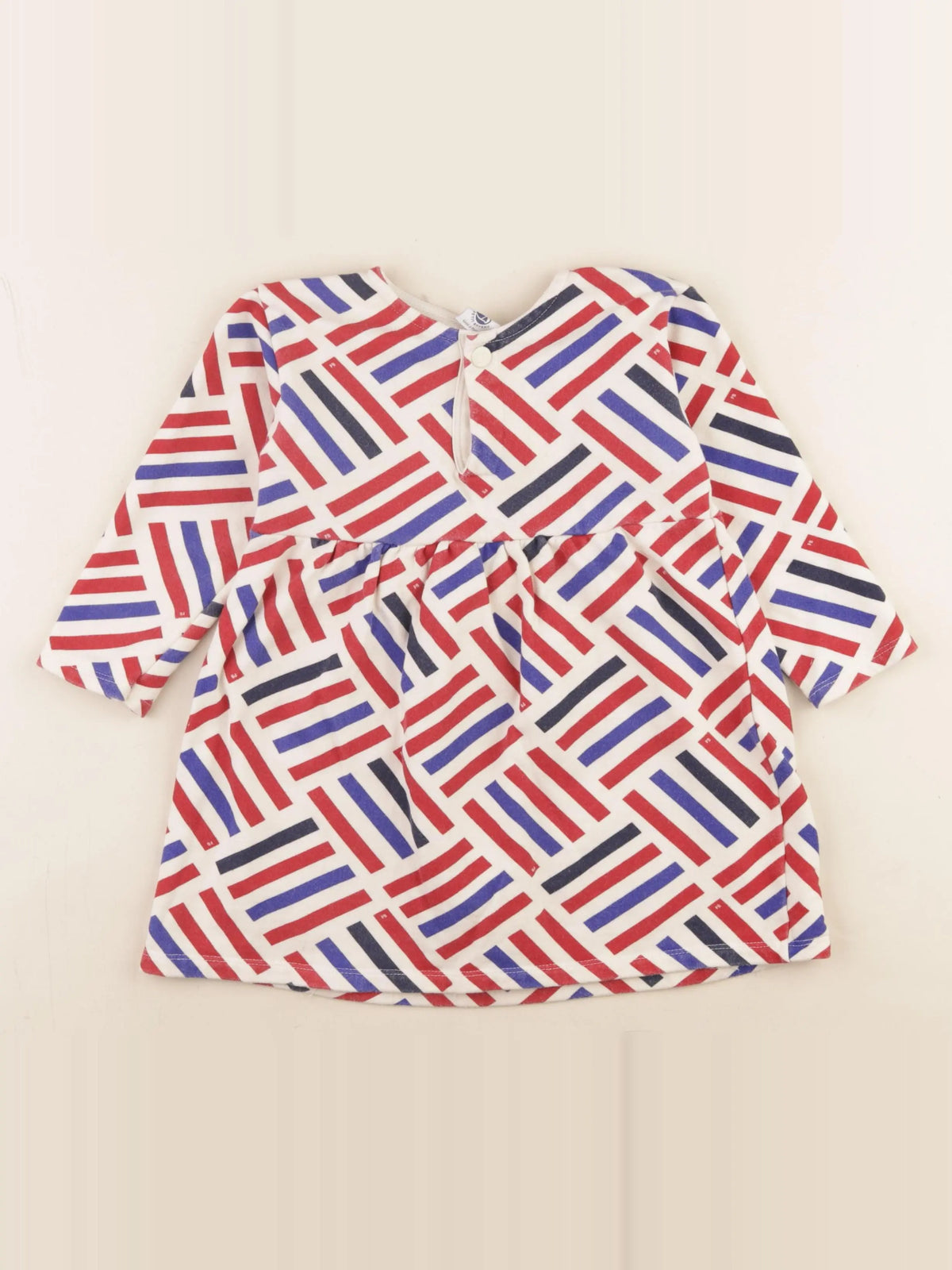 Petit Bateau - robe multicolore - 36 mois