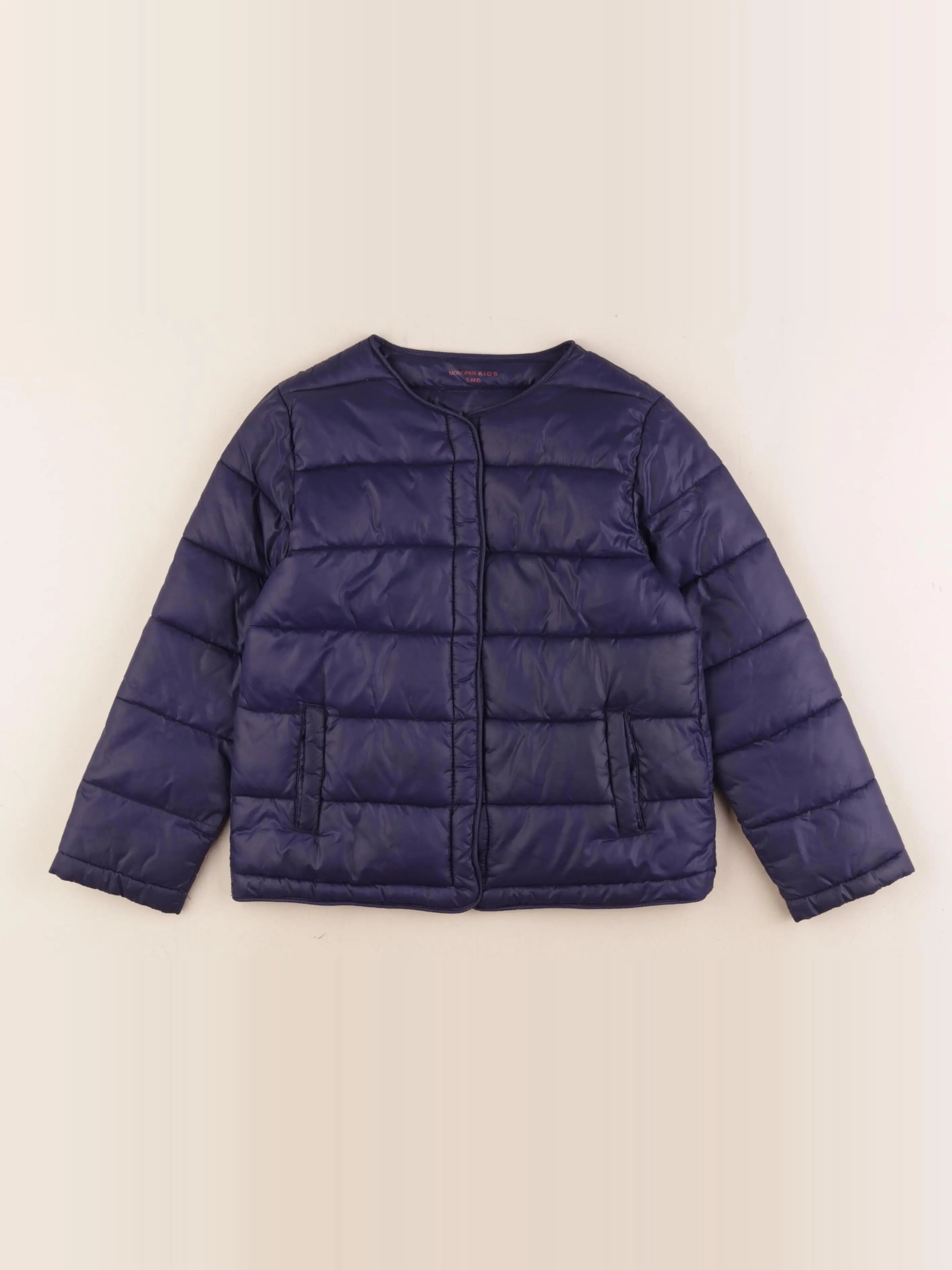 Monoprix - doudoune bleu - 5 ans