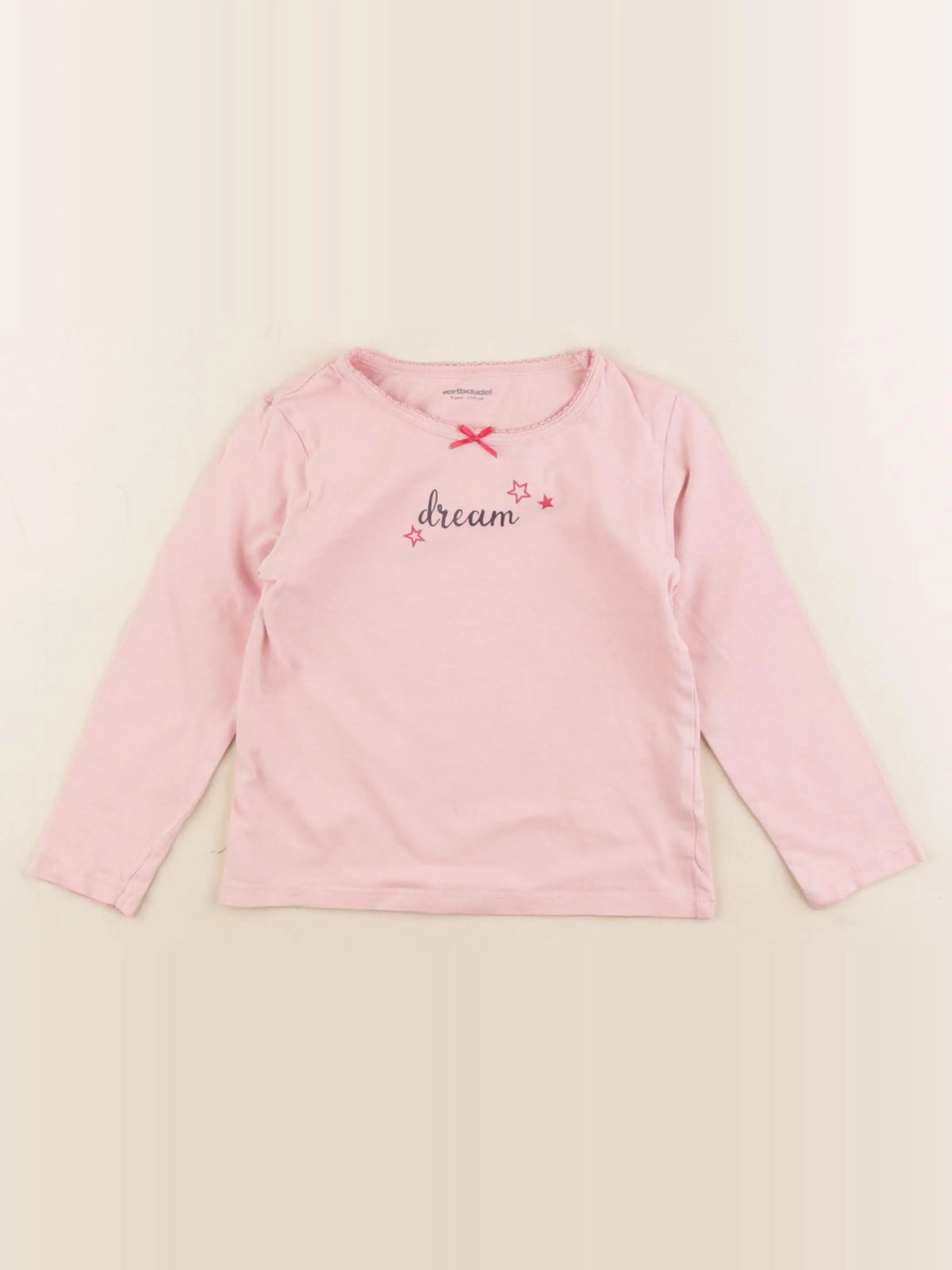 Vertbaudet - maillot de corps rose - 5 ans