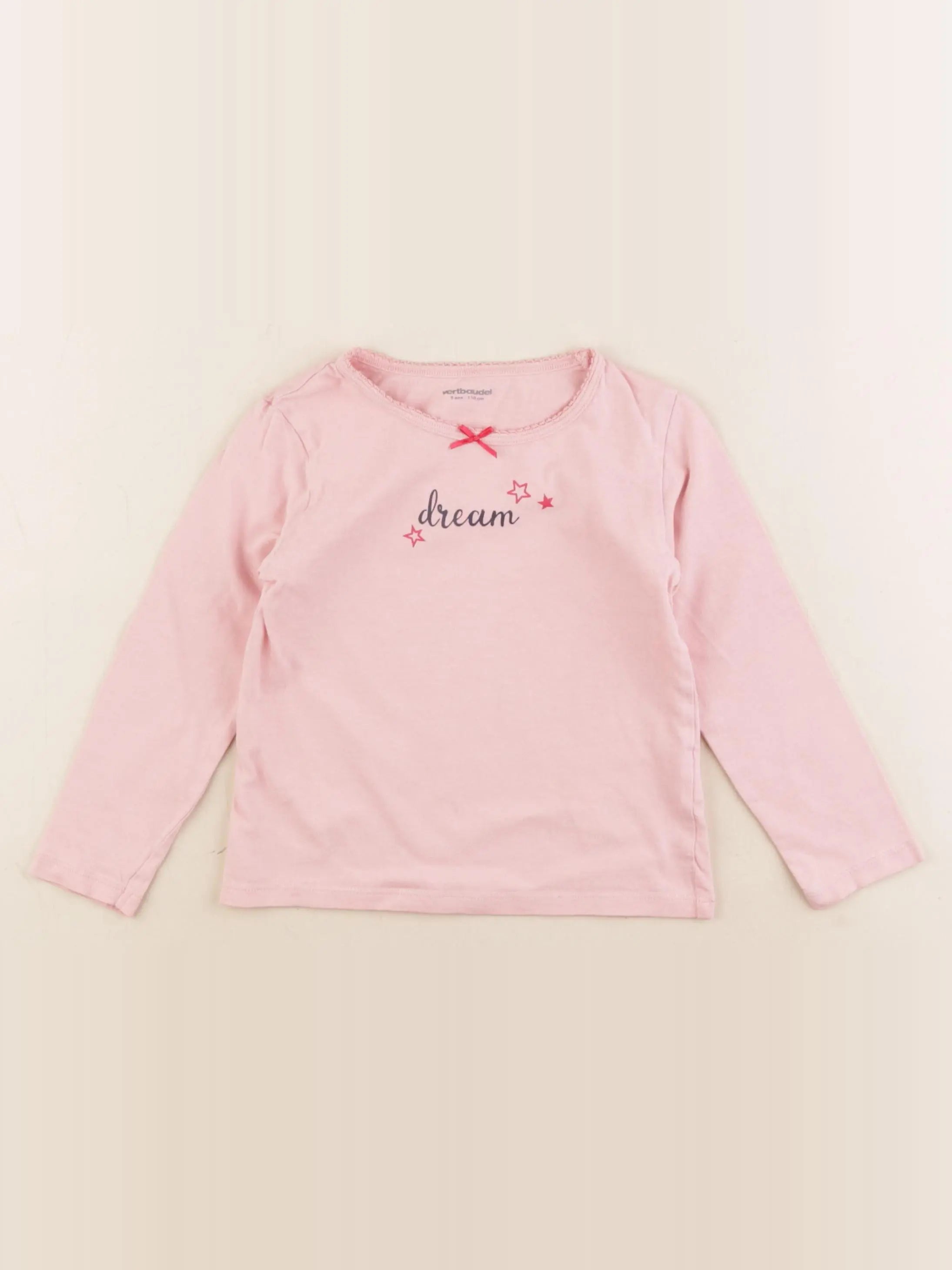 Vertbaudet - maillot de corps rose - 5 ans