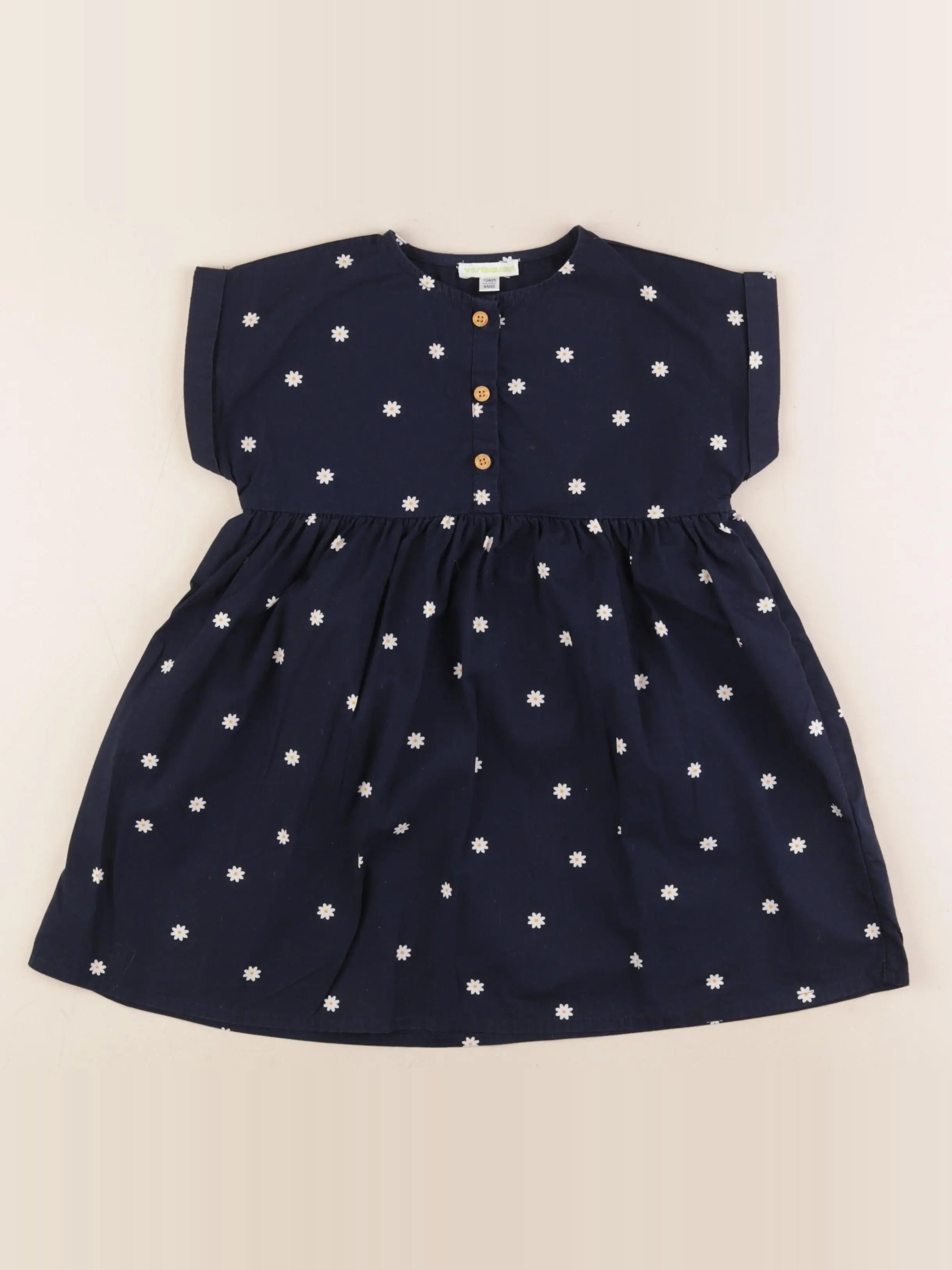 Vertbaudet - robe bleu - 4 ans