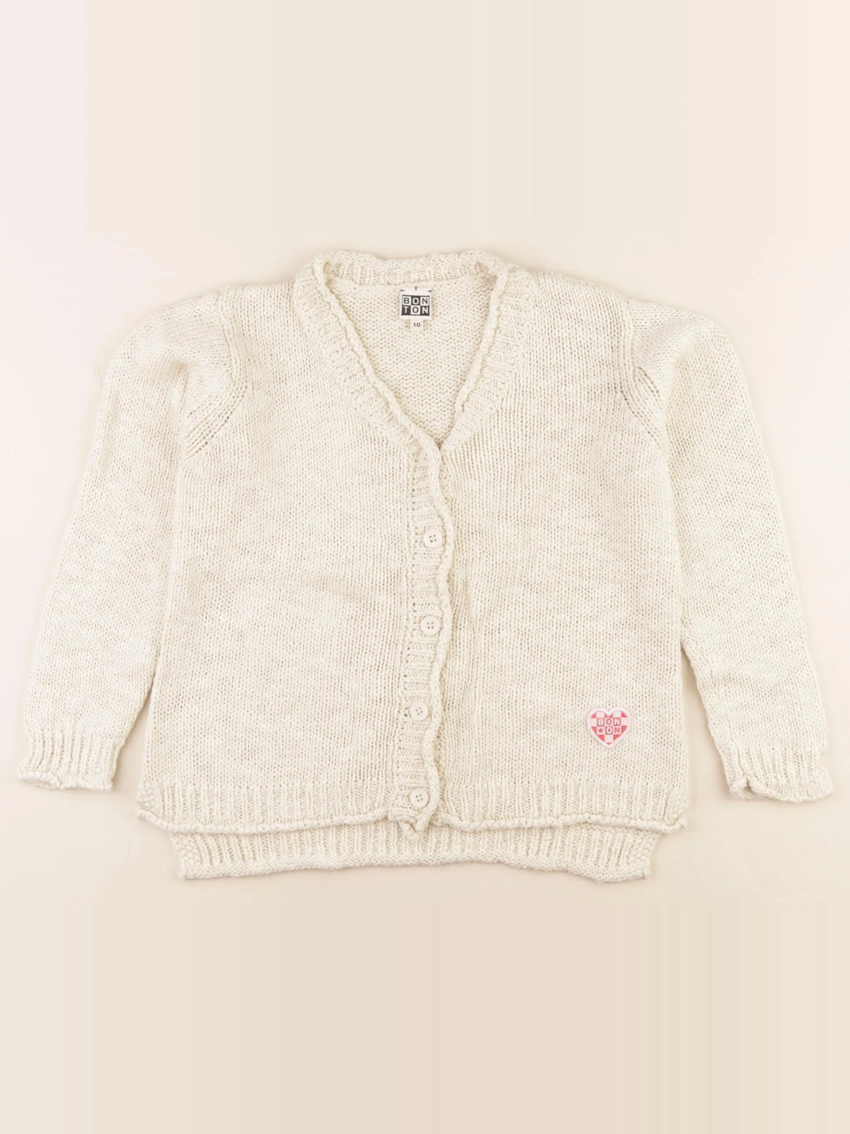 Bonton - gilet beige - 10 ans