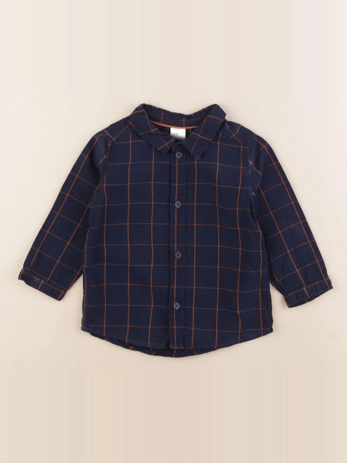 H&M - chemise bleu - 9/12 mois