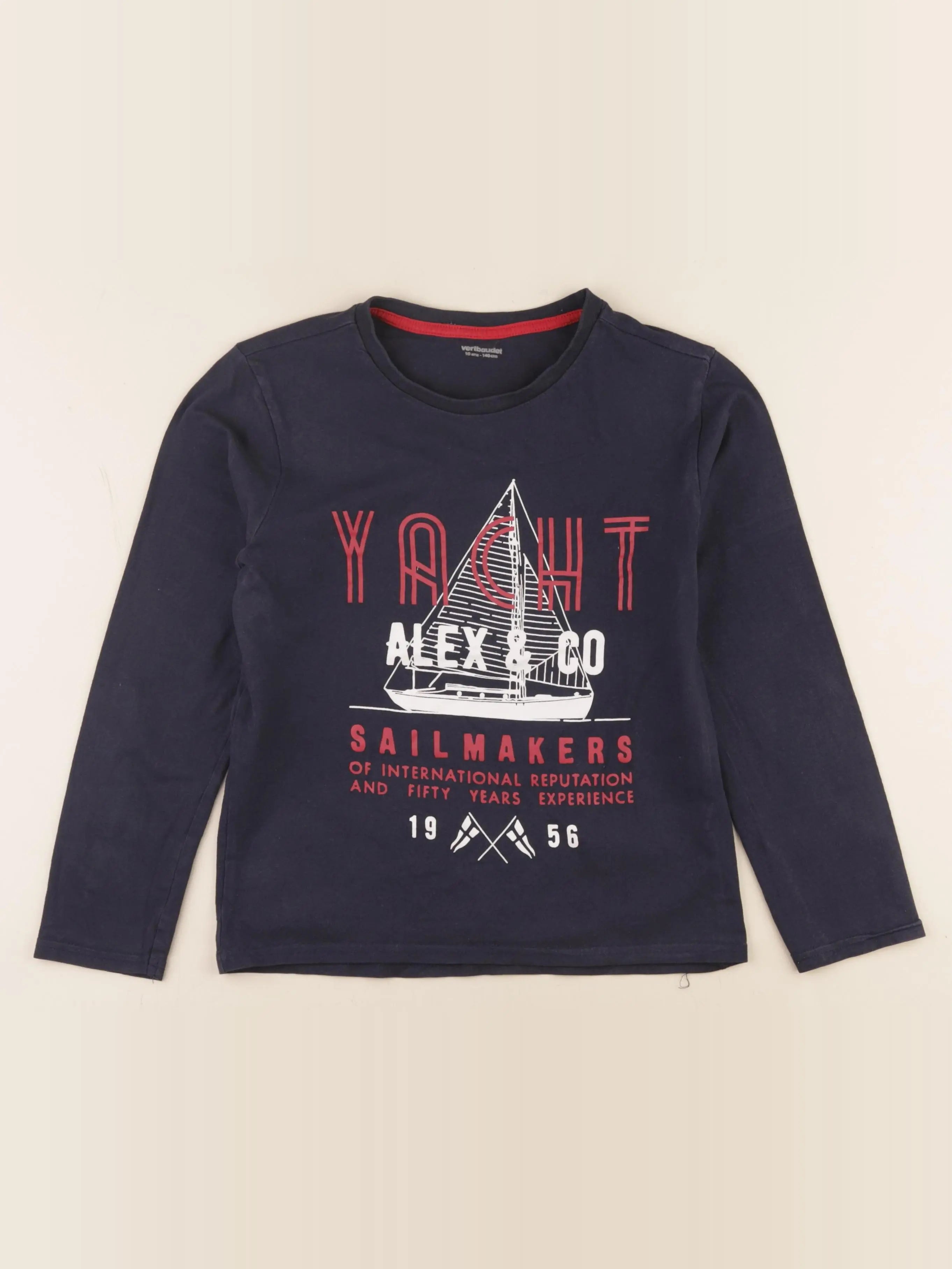 Vertbaudet - tee-shirt bleu - 10 ans
