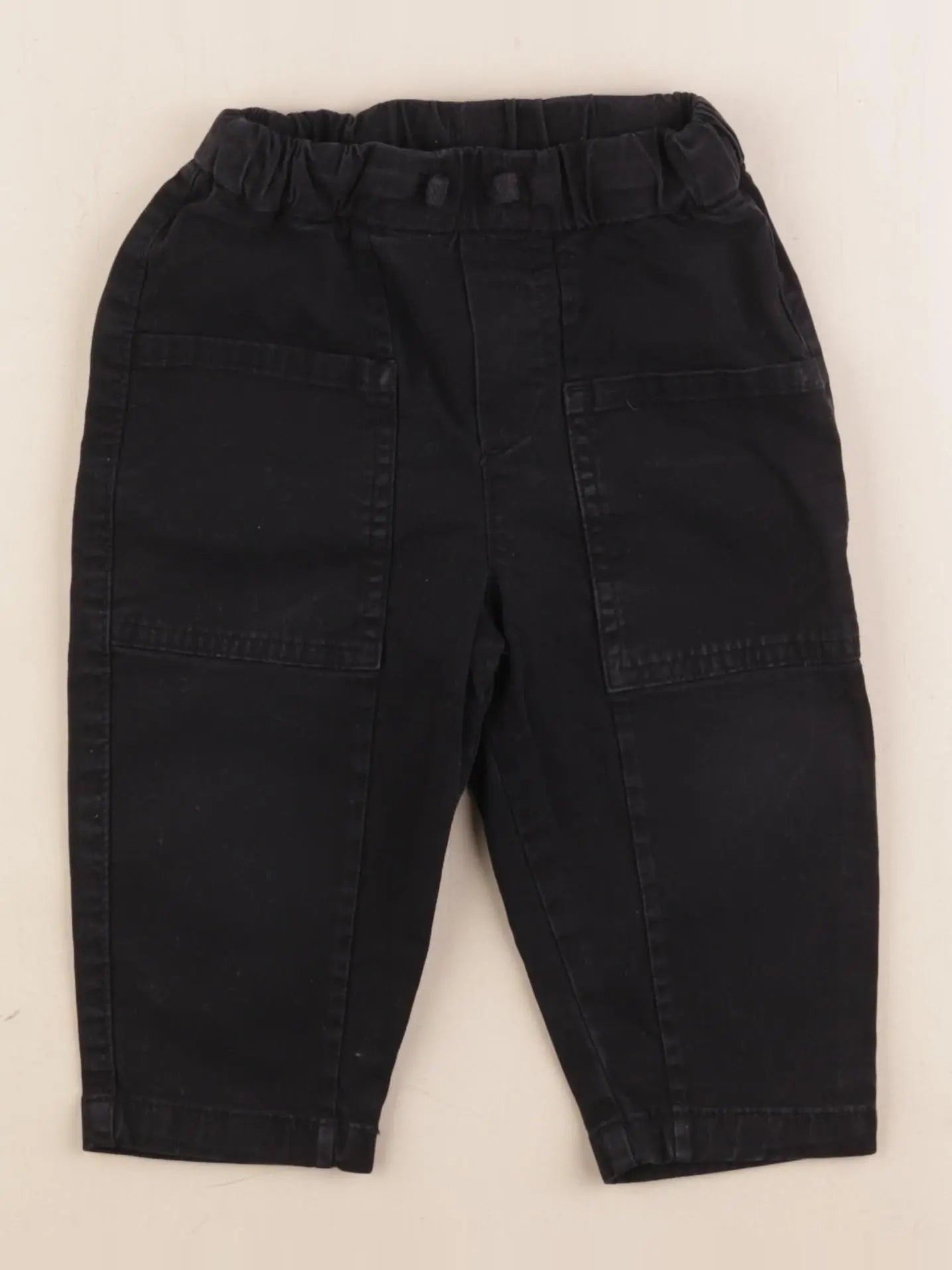 Zara - pantalon noir - 12/18 mois
