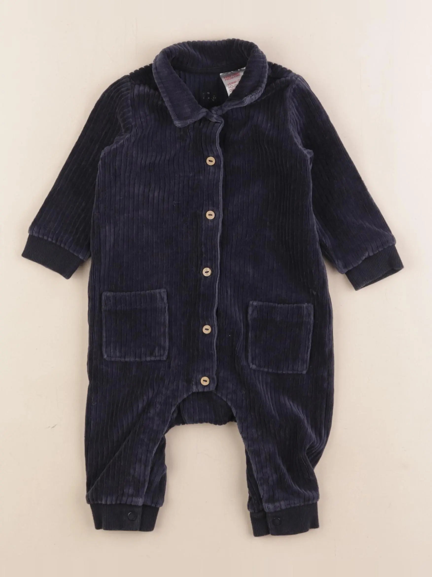 H&M - combinaison bleu - 2/4 mois