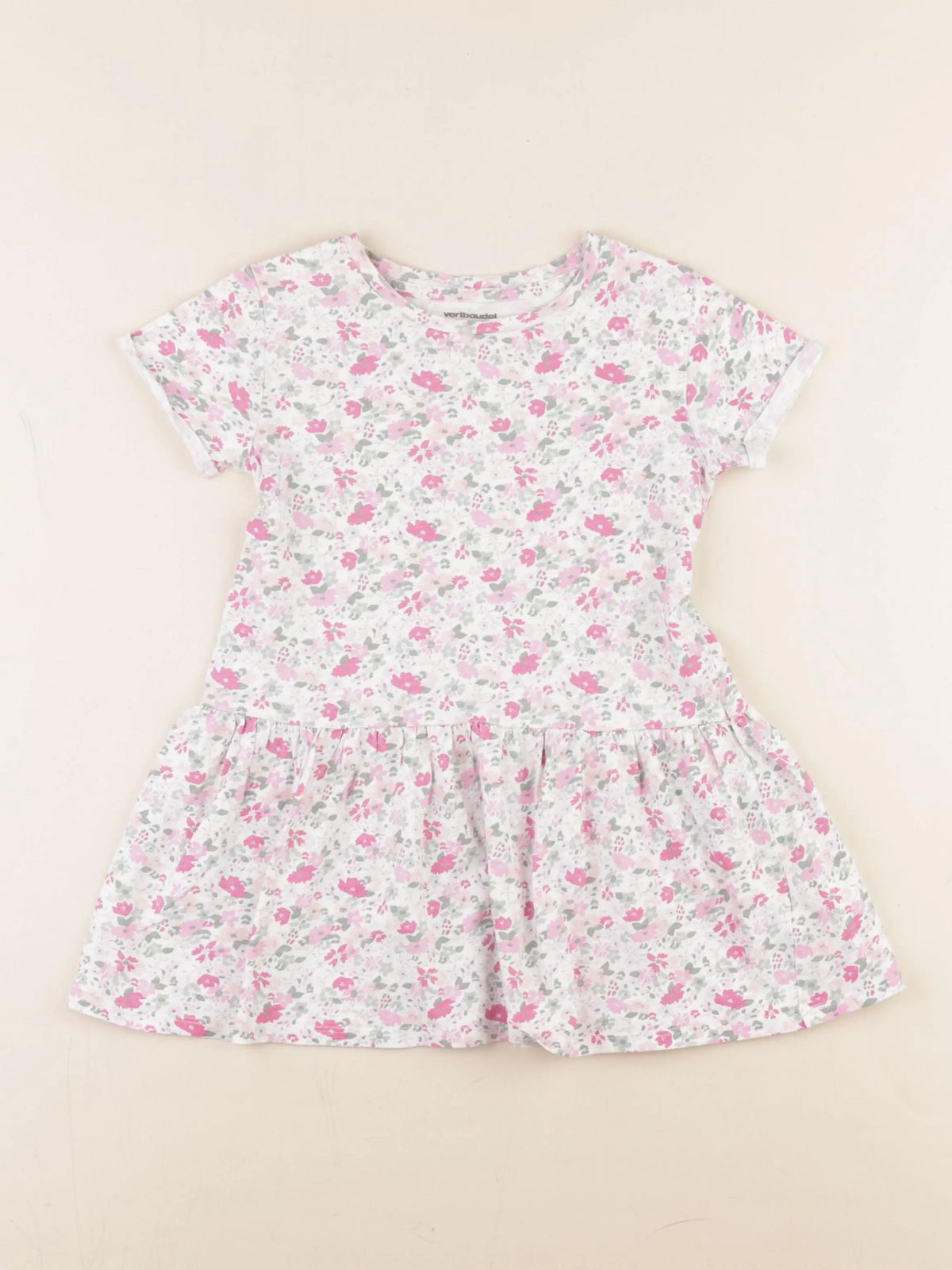 Vertbaudet - robe multicolore - 4 ans