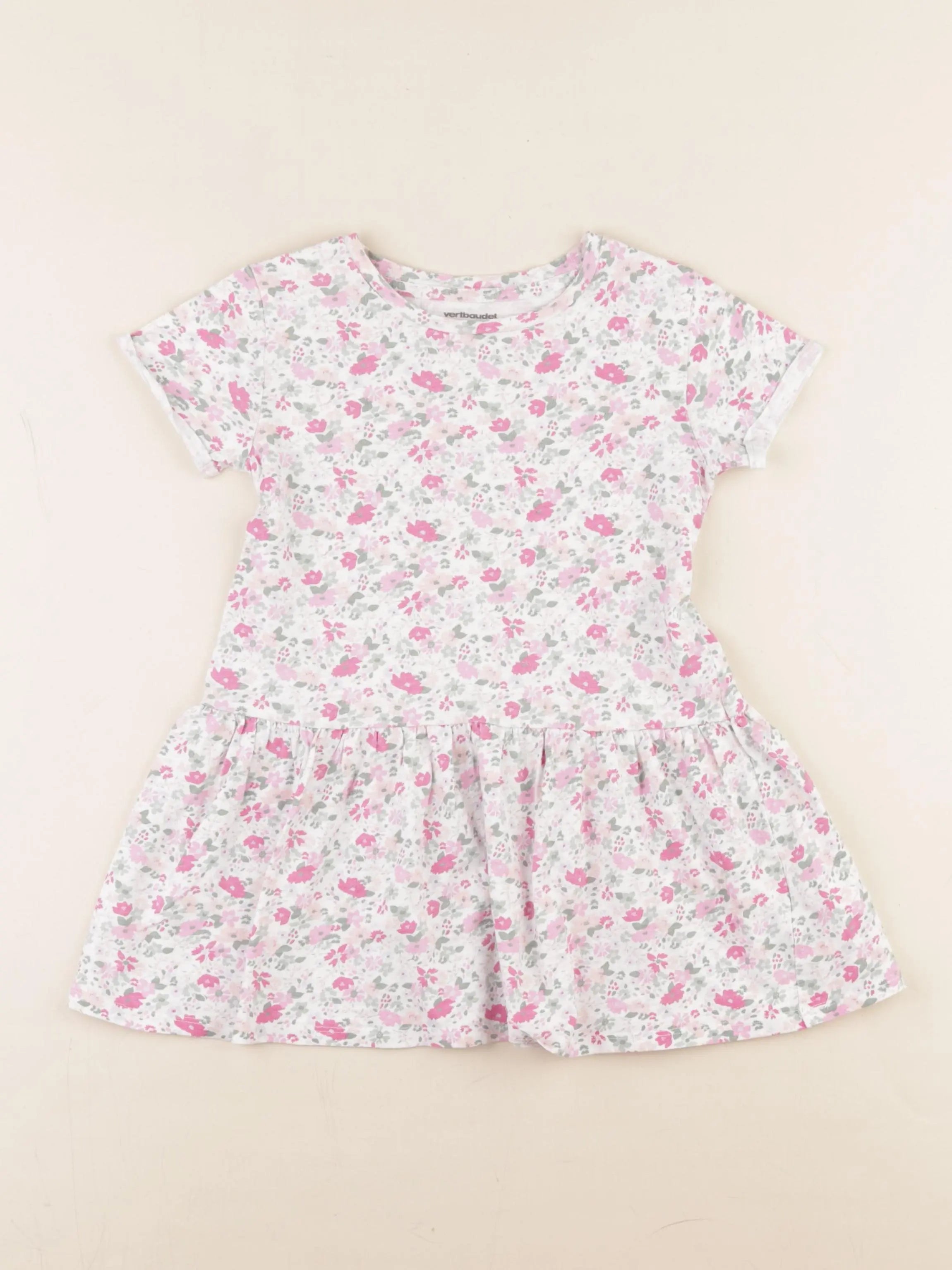 Vertbaudet - robe multicolore - 4 ans