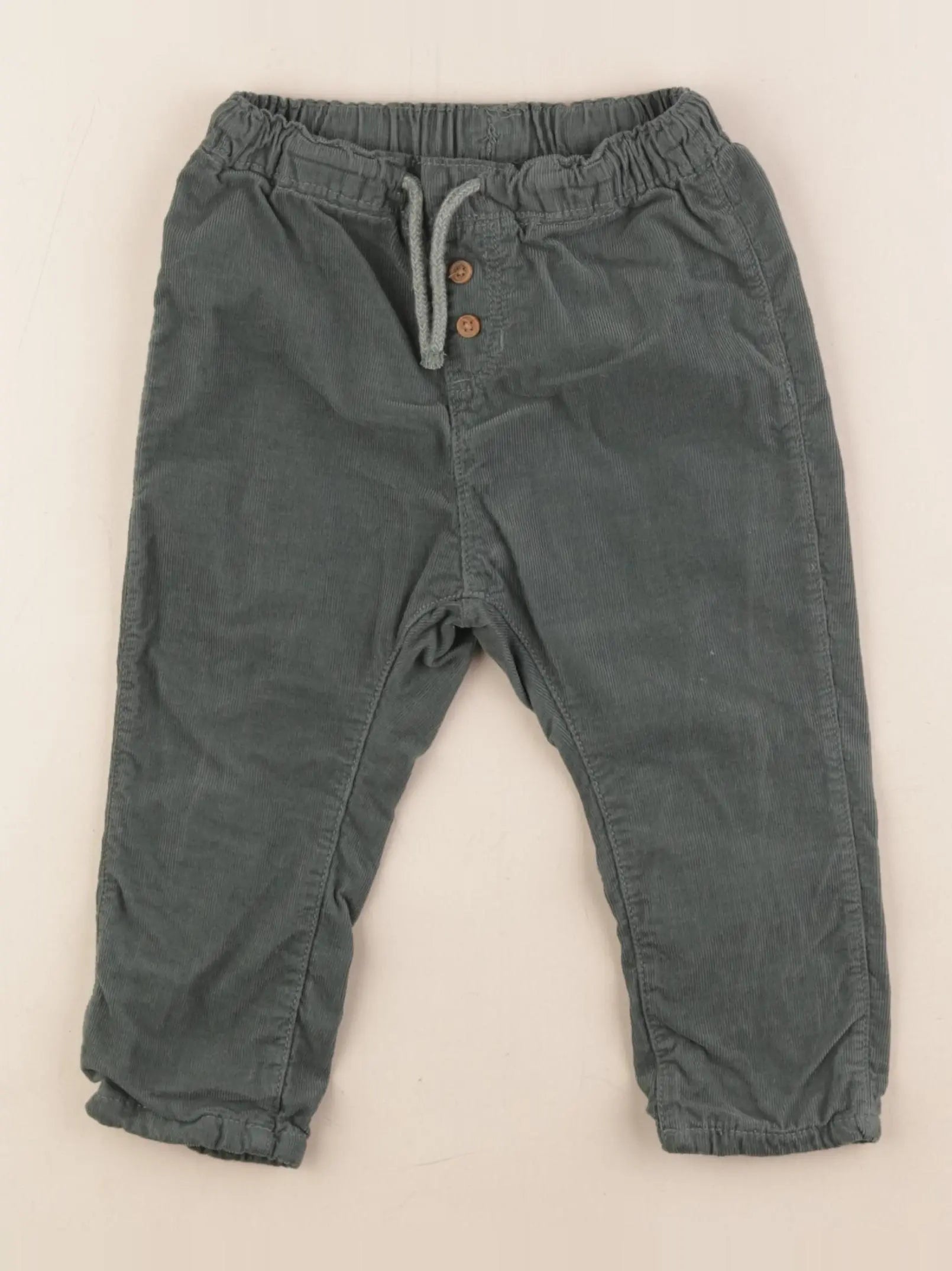 H&M - pantalon vert - 12/18 mois