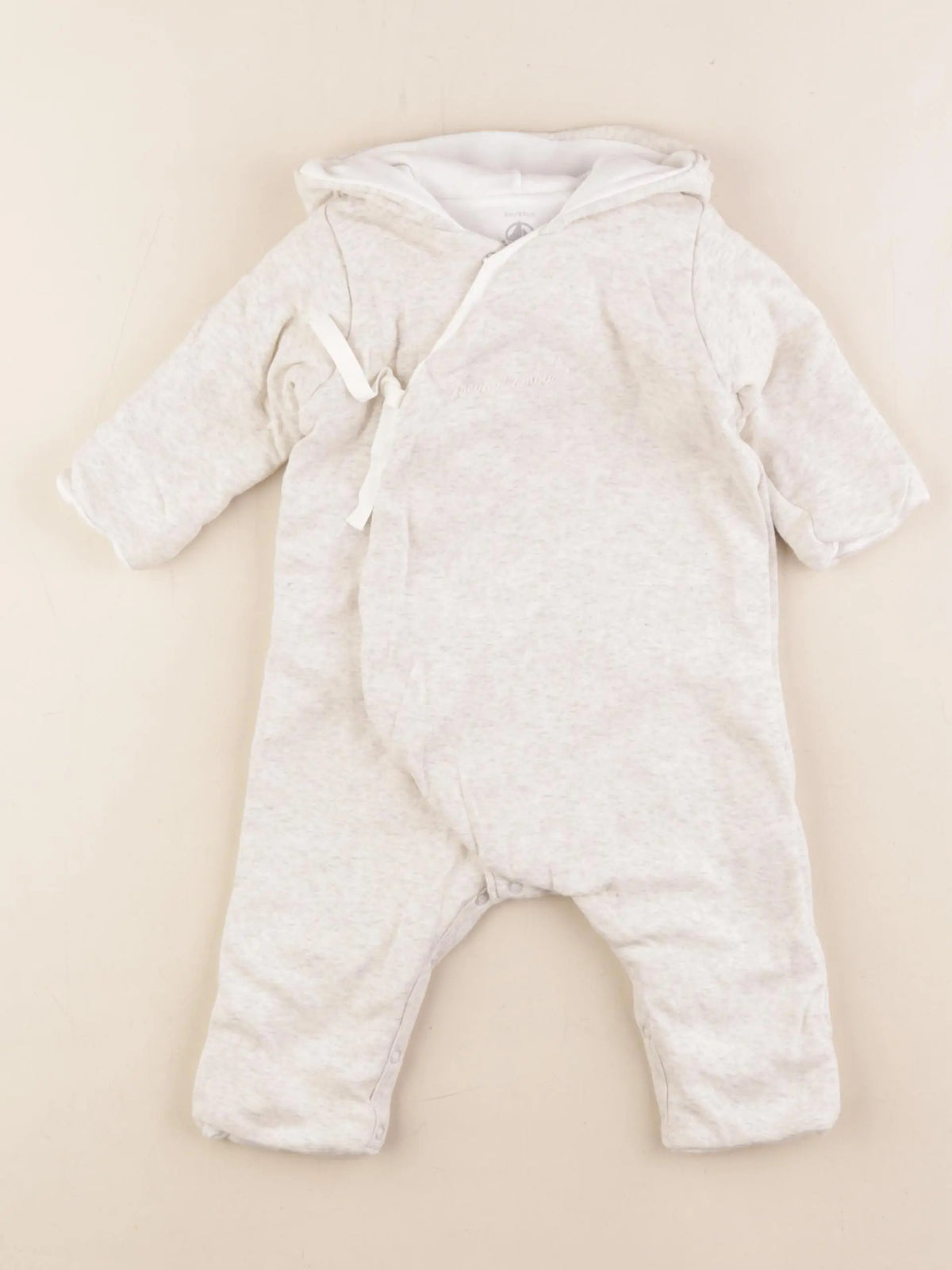Petit Bateau - combinaison gris - 6 mois