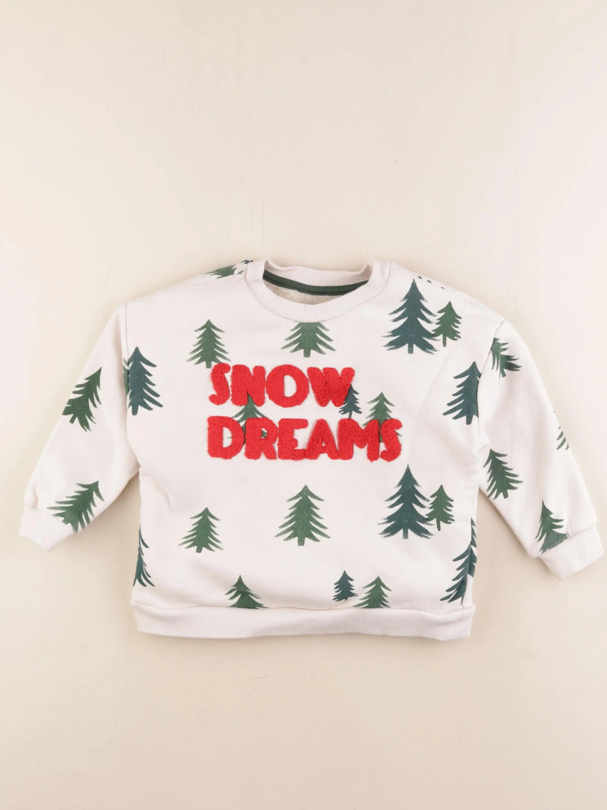 Monoprix - sweat blanc, vert - 4 ans