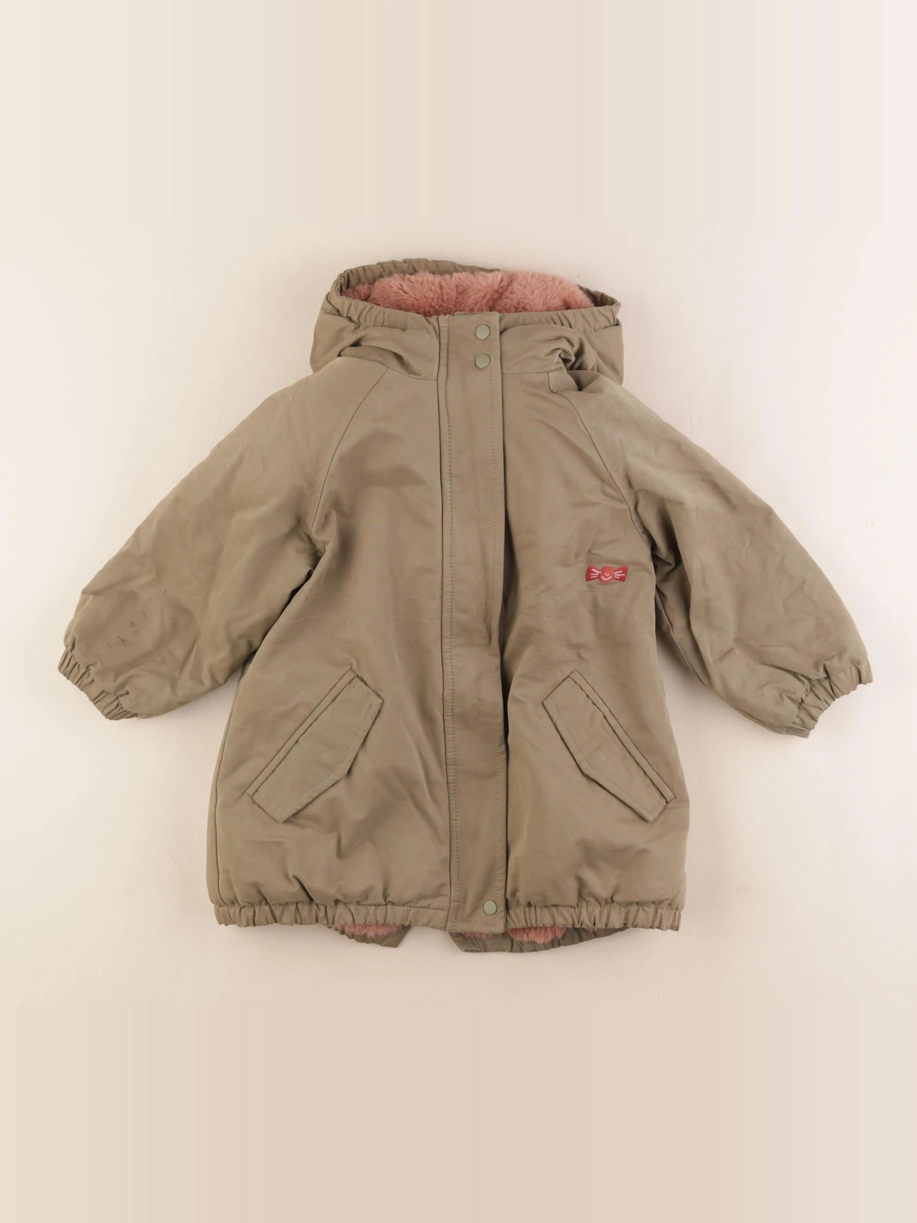 Vertbaudet - parka vert - 5 ans