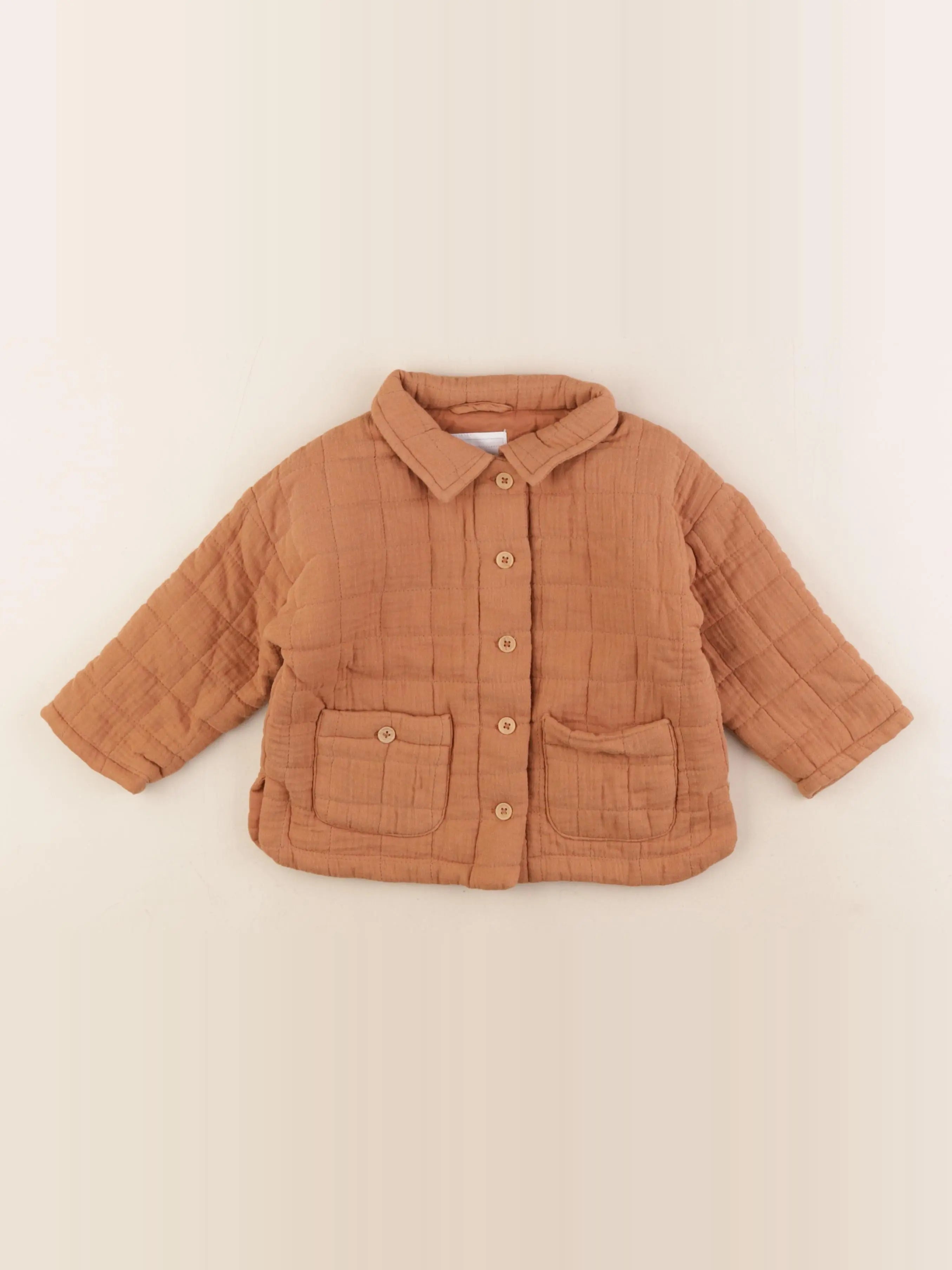 Vertbaudet - veste doublé marron - 24 mois