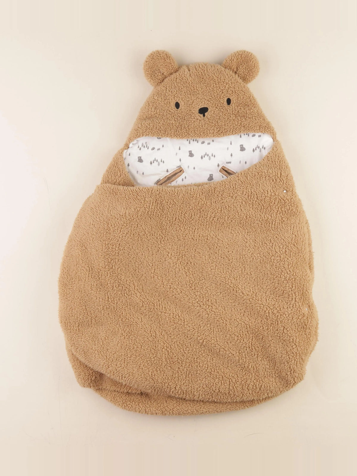 Vertbaudet - nid d'ange marron - 6/12 mois