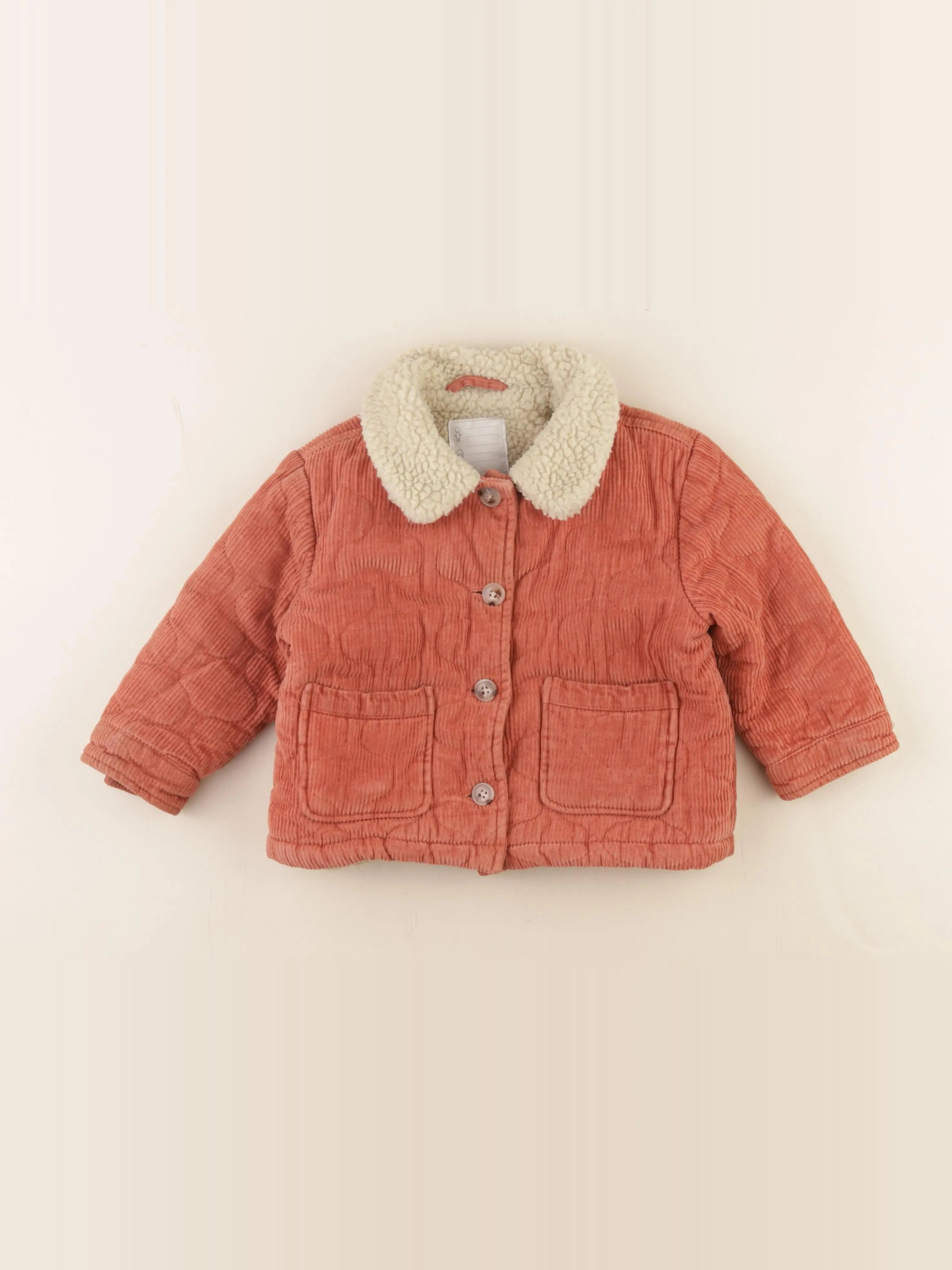 Vertbaudet - veste doublé rouge - 4 ans
