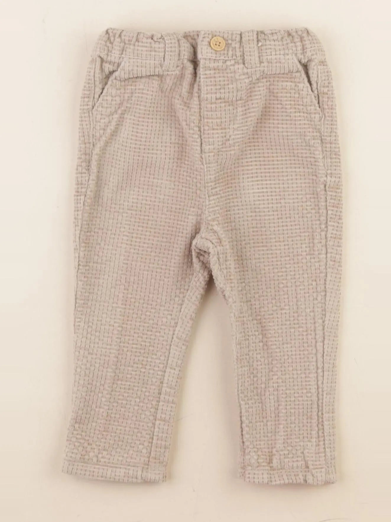 Vertbaudet - pantalon beige - 3 mois