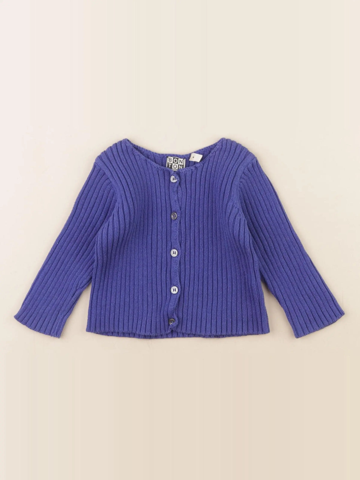 Bonton - gilet bleu - 18 mois