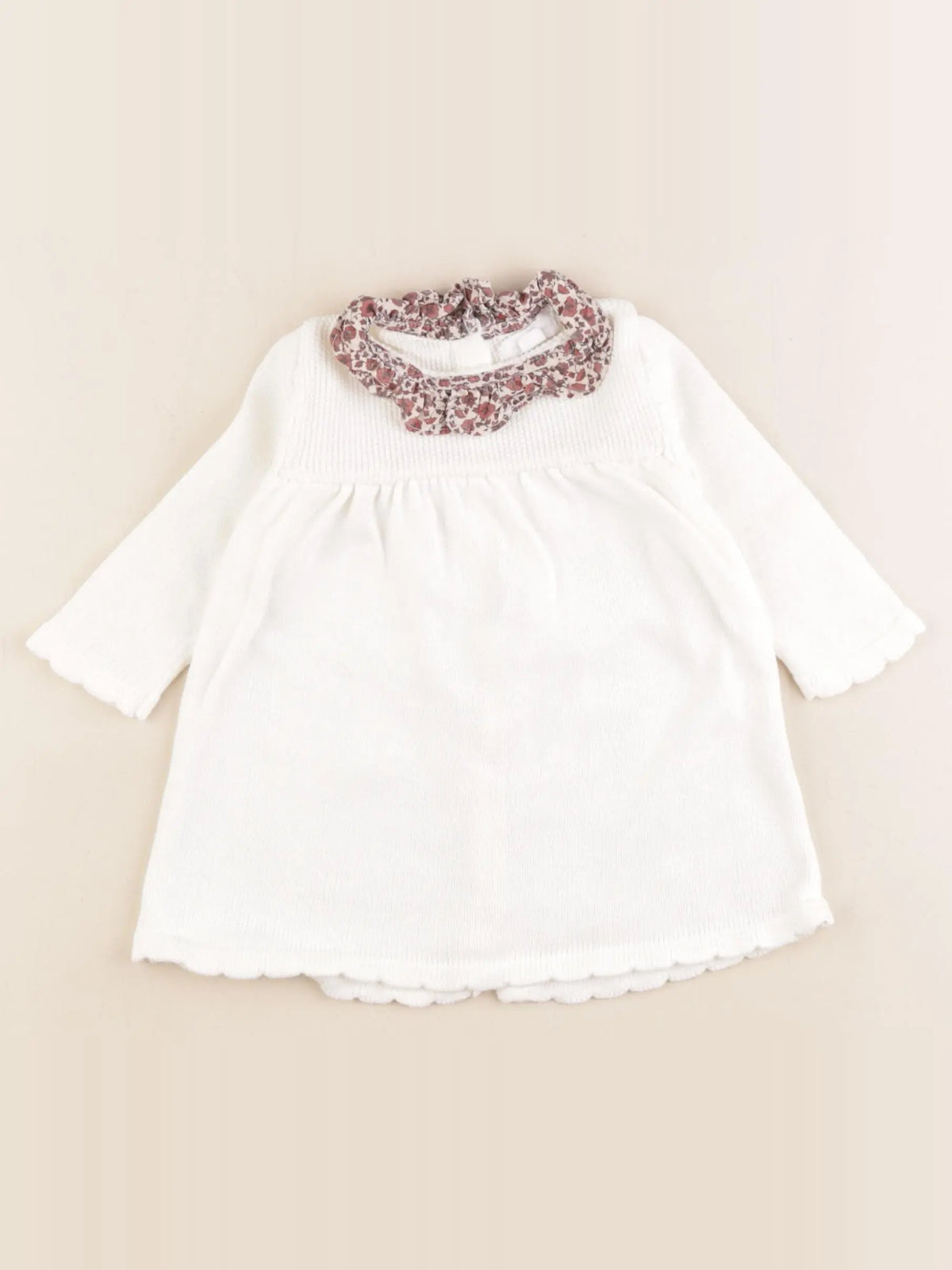 Vertbaudet - robe blanc - 3 mois