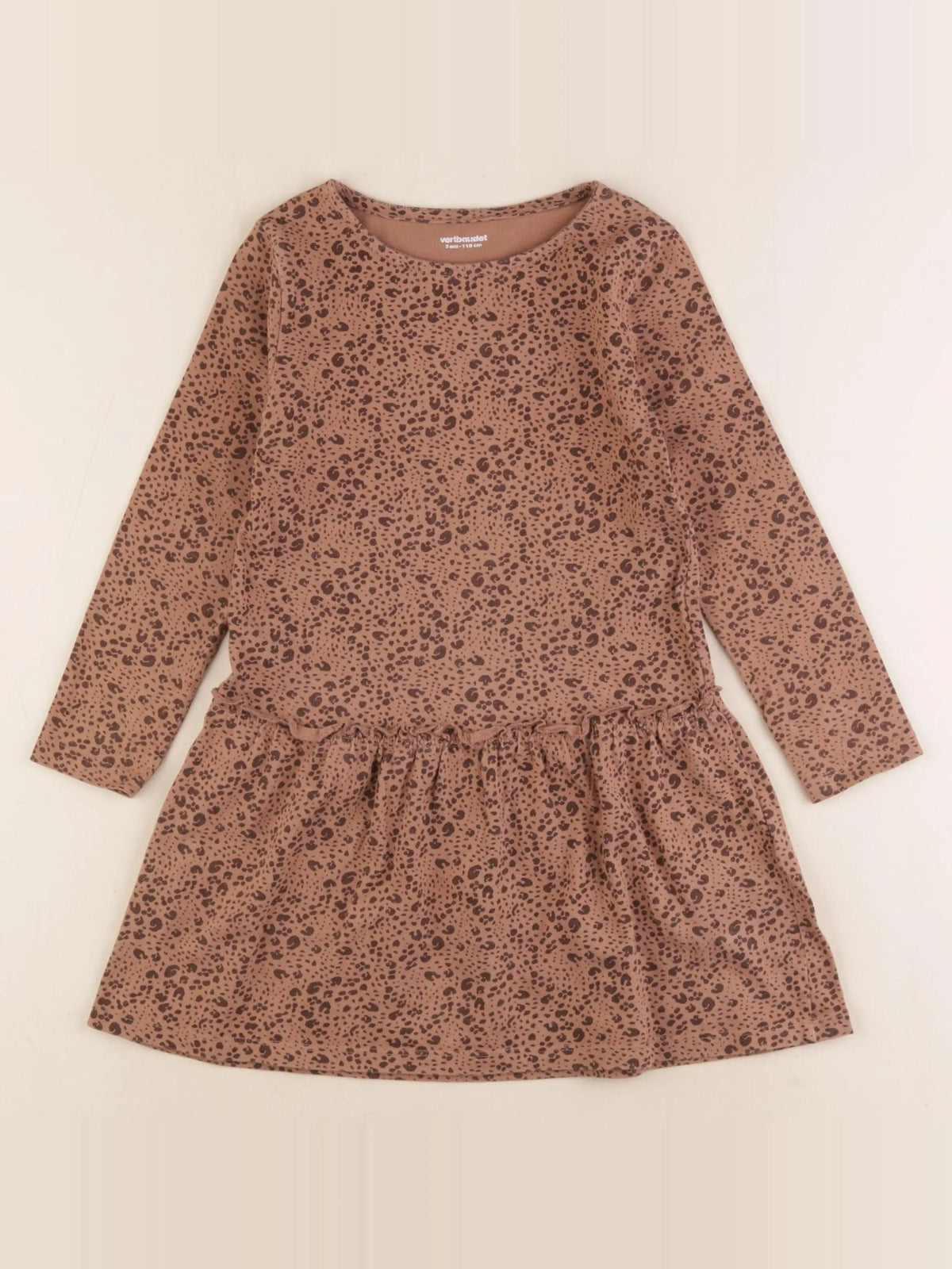 Vertbaudet - robe marron - 5 ans
