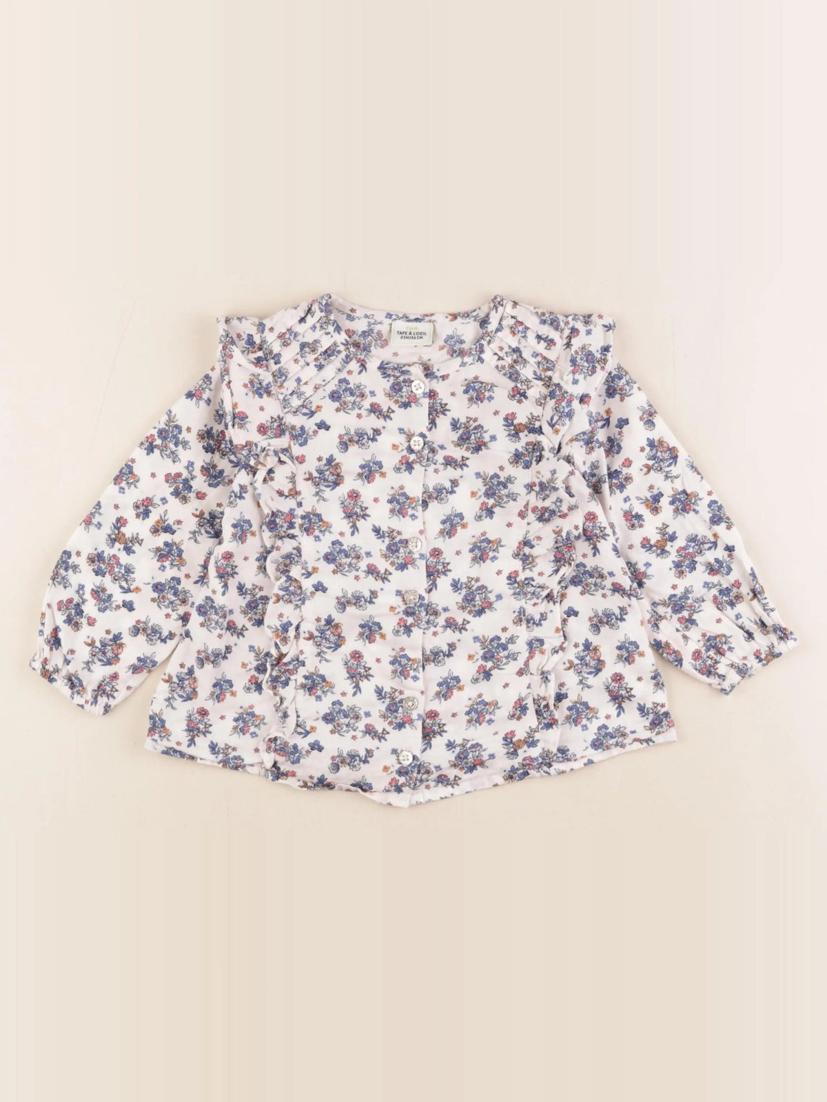 Tape à l'oeil - blouse bleu - 24 mois