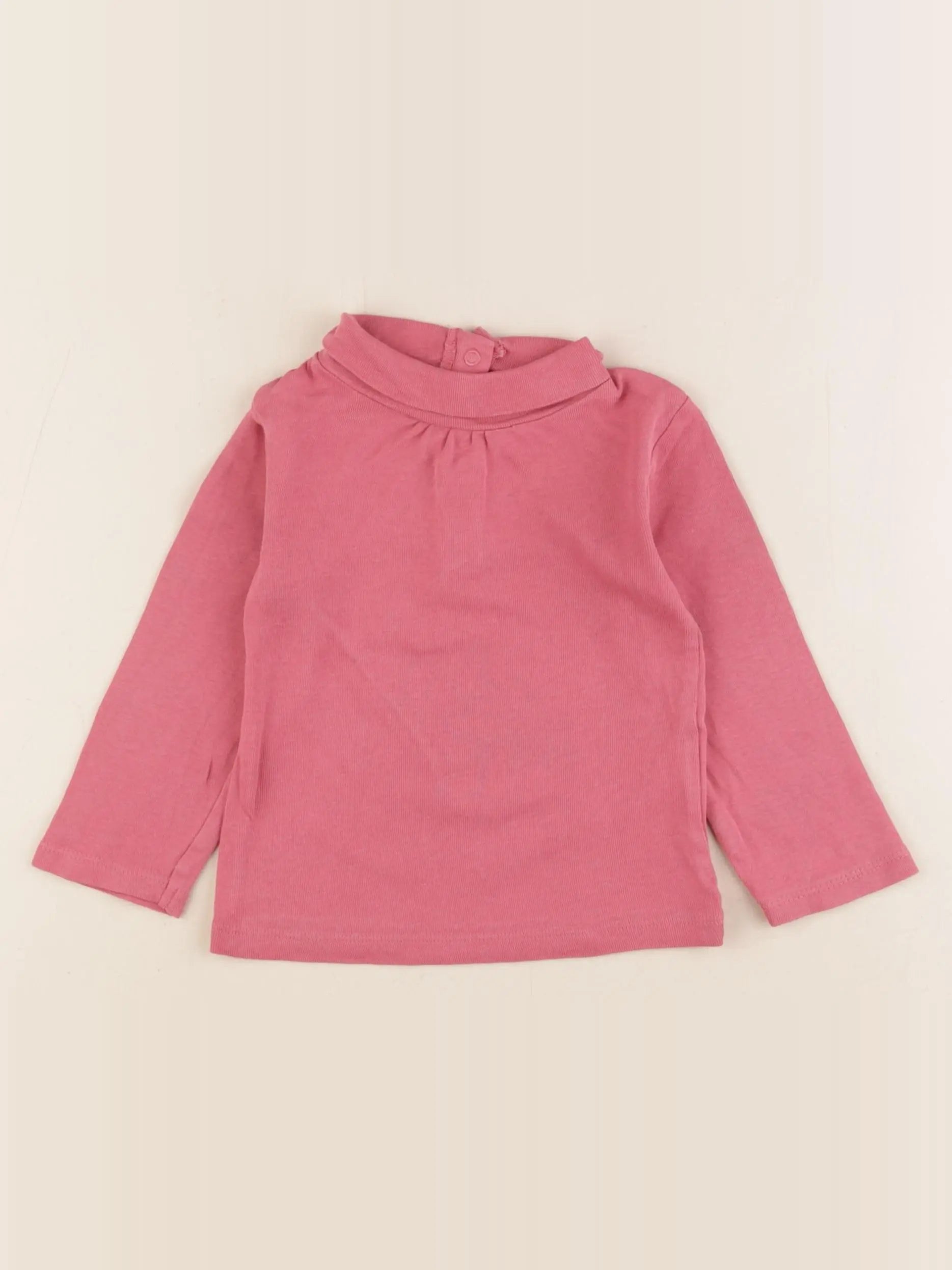 Vertbaudet - sous-pull rose - 18 mois