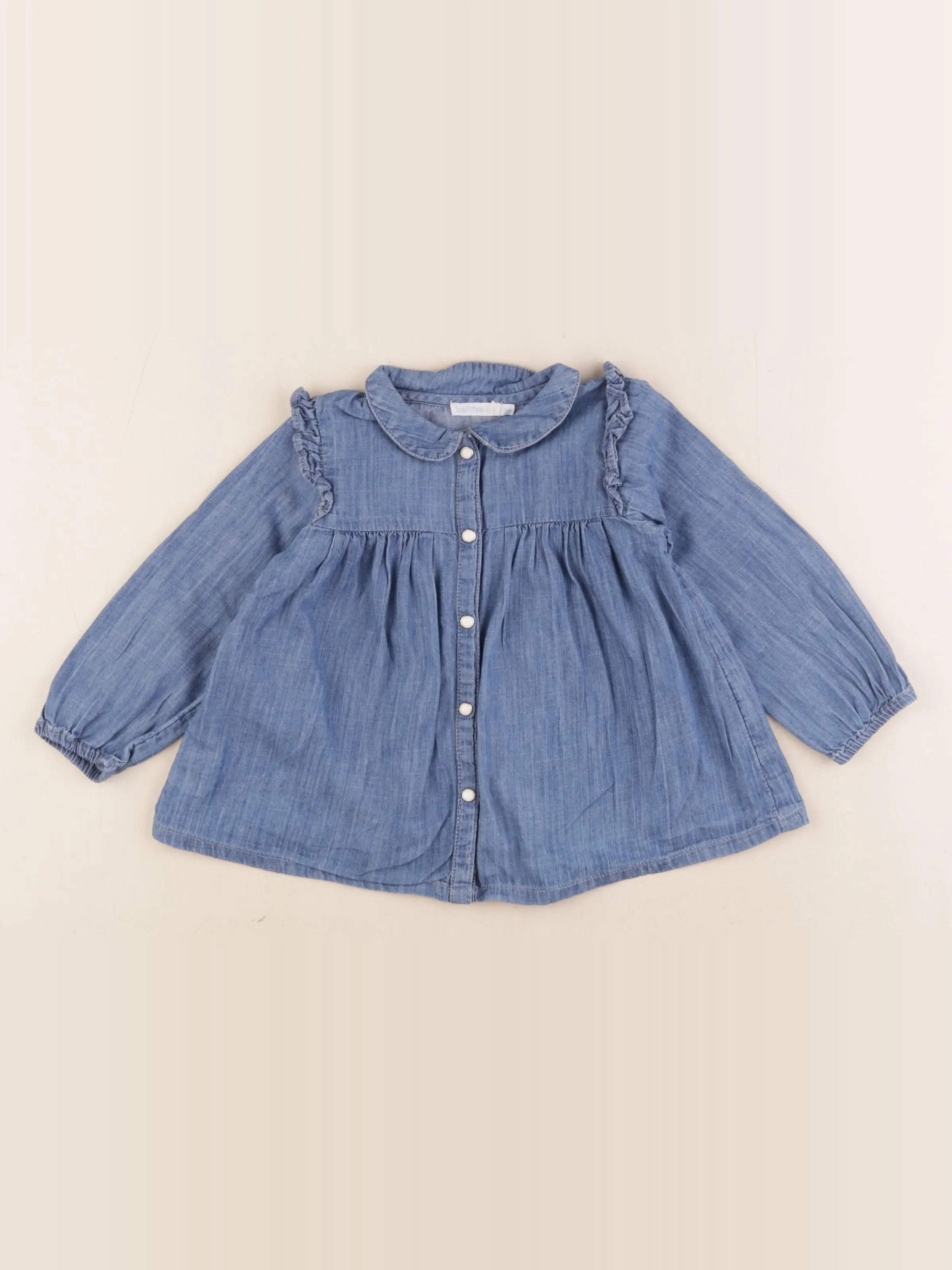 Boutchou - blouse bleu - 18 mois