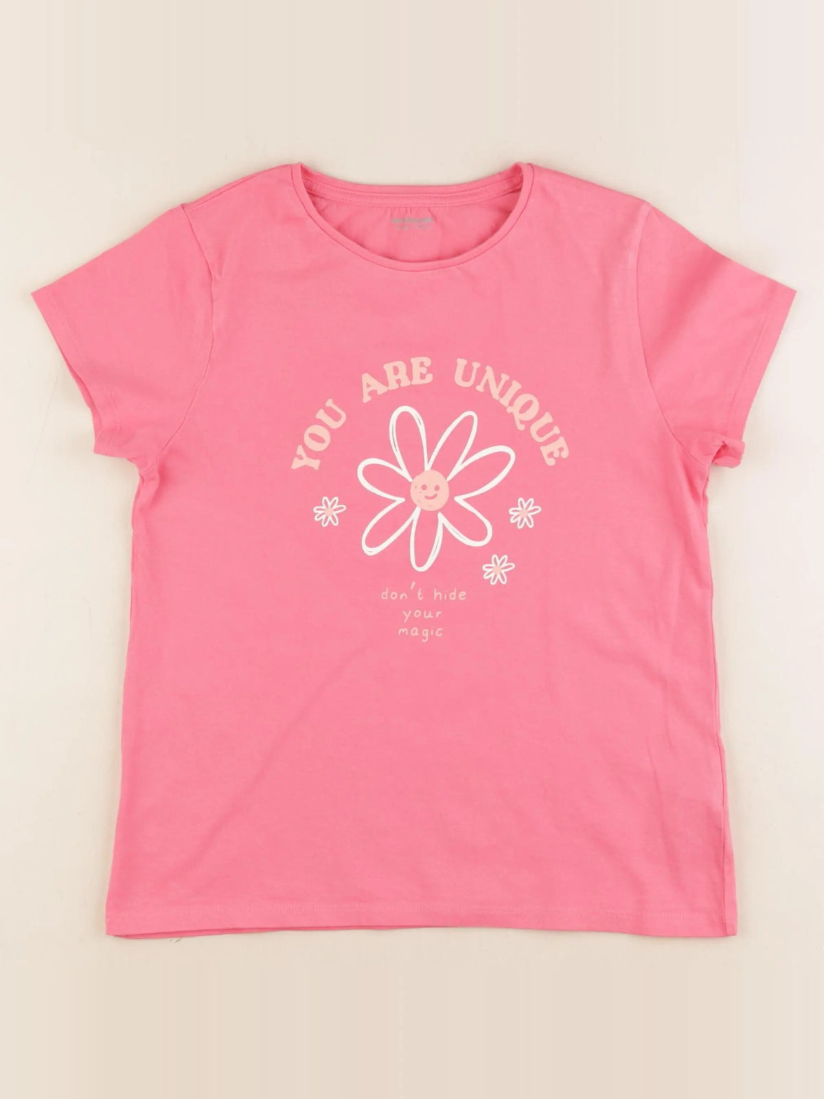 Vertbaudet - tee-shirt rose - 10 ans