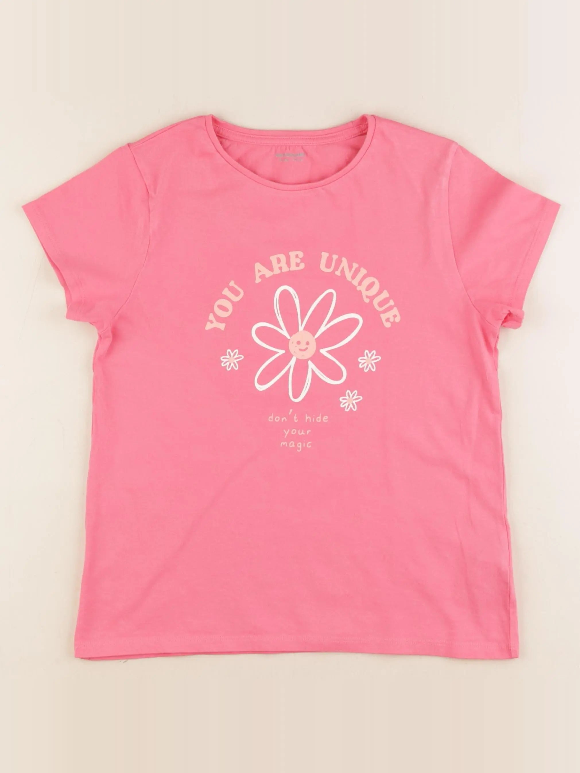 Vertbaudet - tee-shirt rose - 10 ans