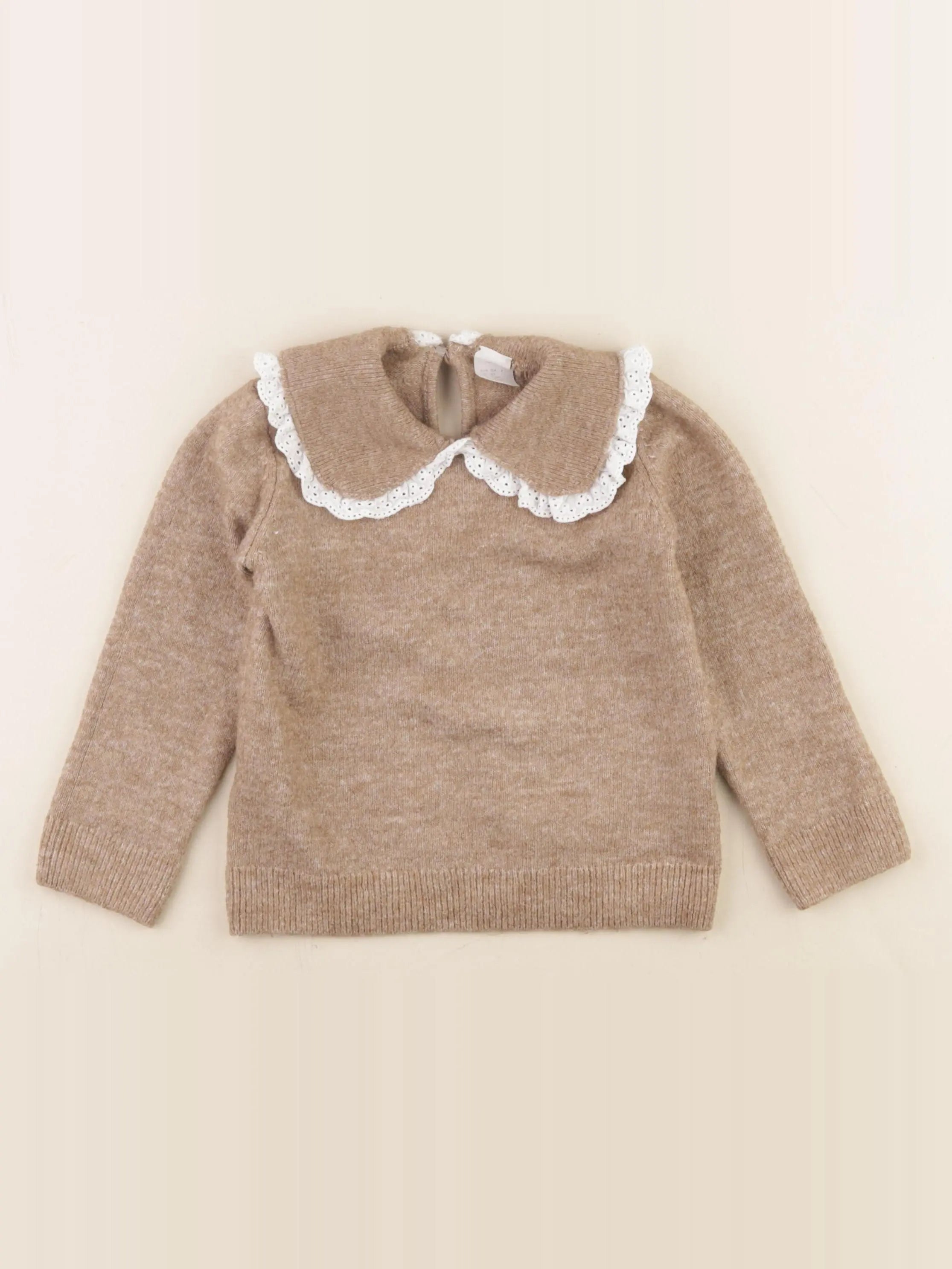 H&M - pull marron - 3/4 ans