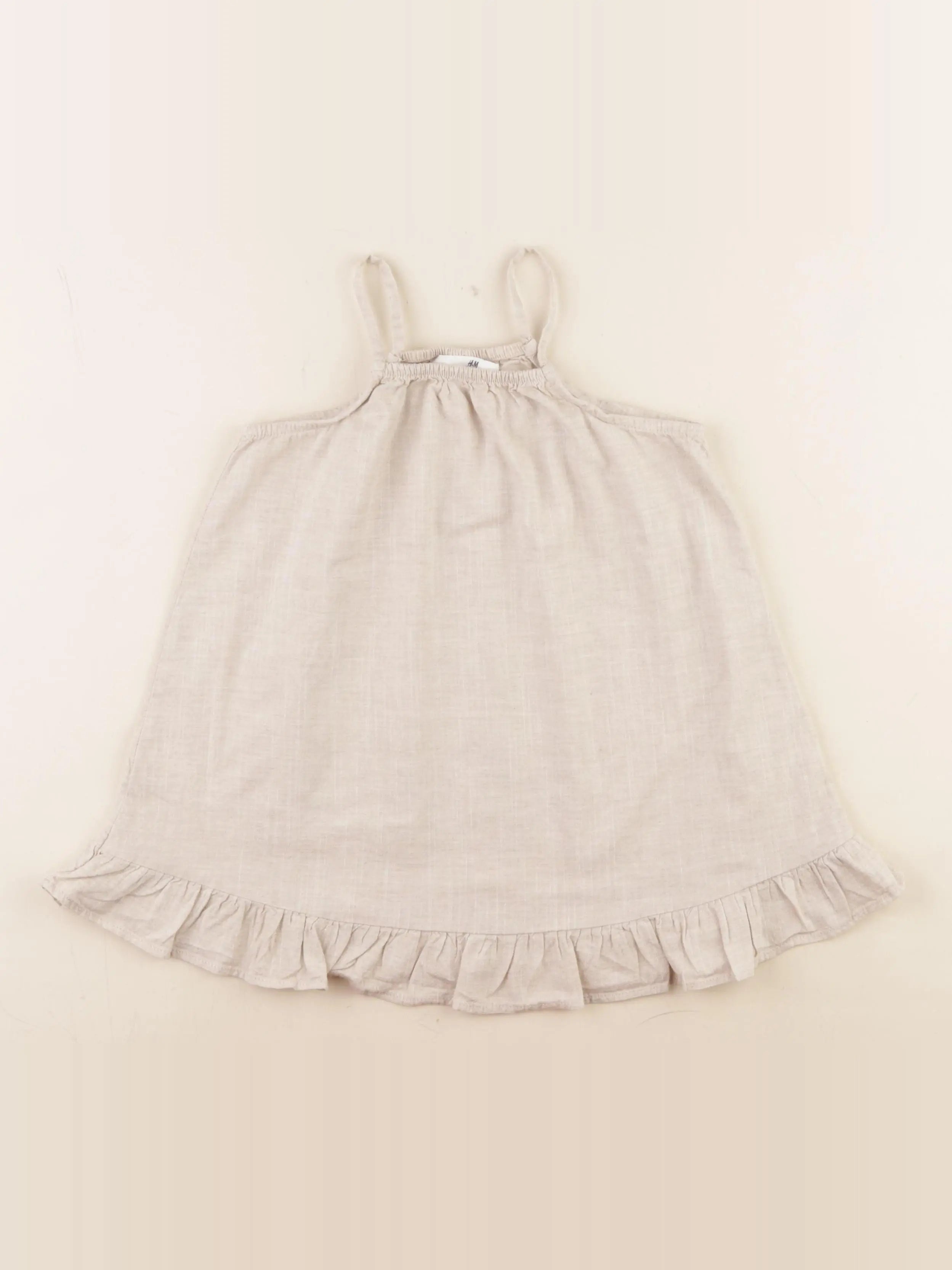 H&M - robe beige - 2/3 ans