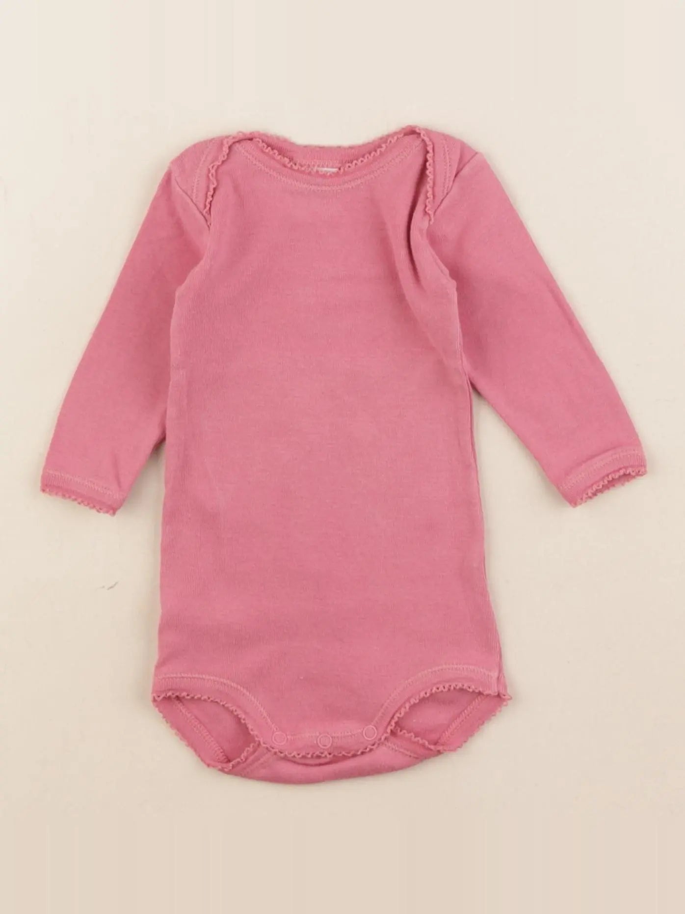 Petit Bateau - body rose - 3 mois
