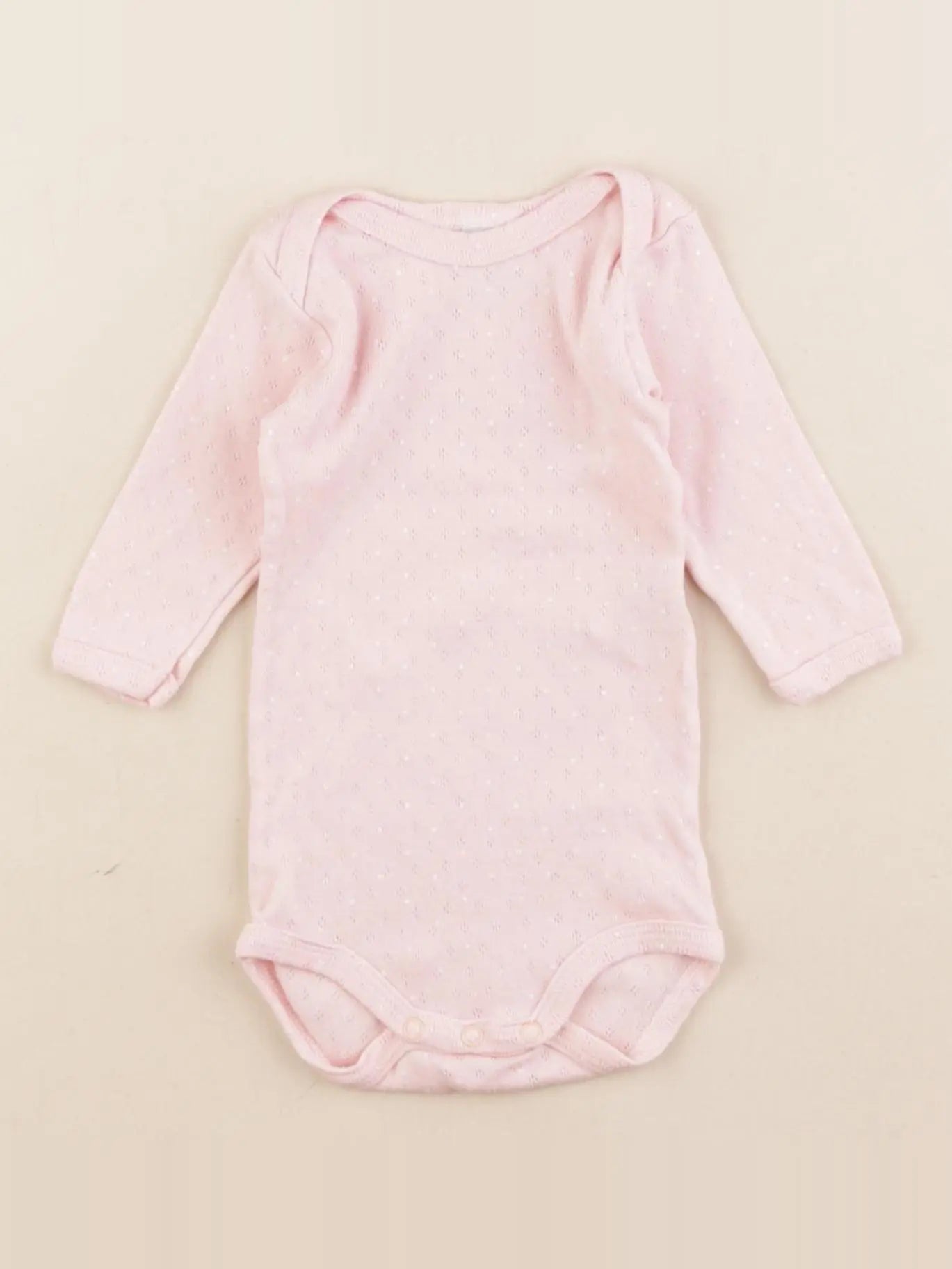 Petit Bateau - body rose - 3 mois