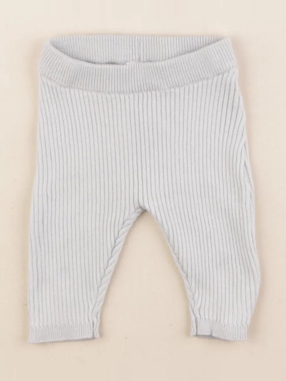 H&M - legging gris - 0/1 mois