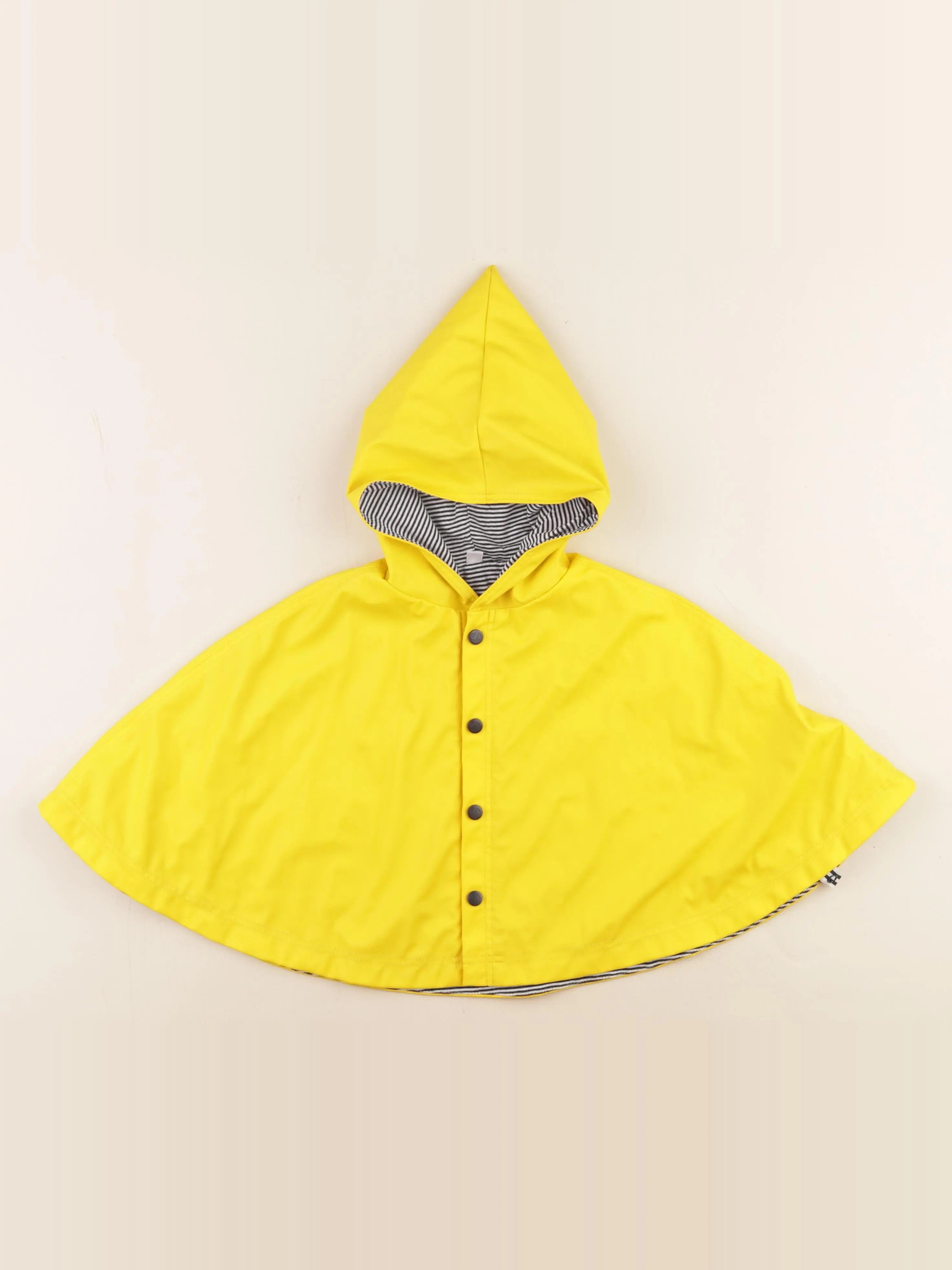 Petit Bateau - cape imperméable jaune - 0/6 mois
