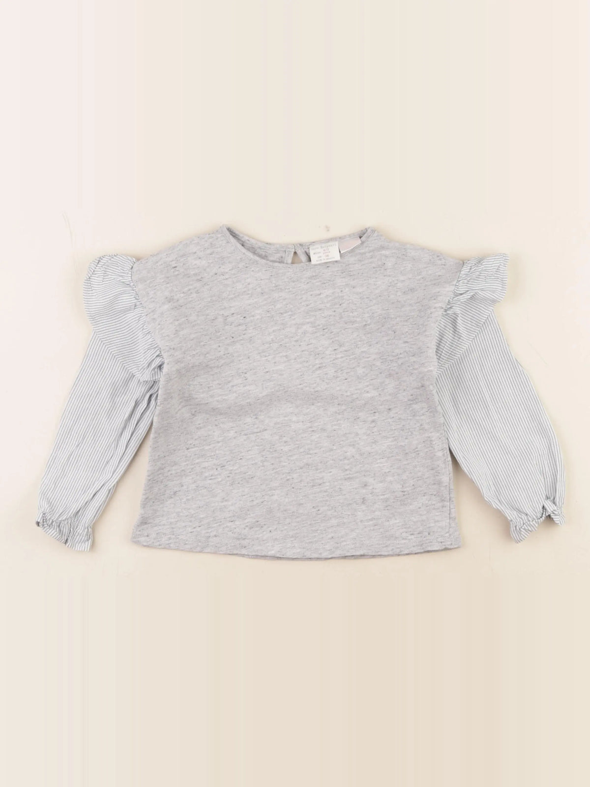 Zara - tee-shirt gris - 2/3 ans