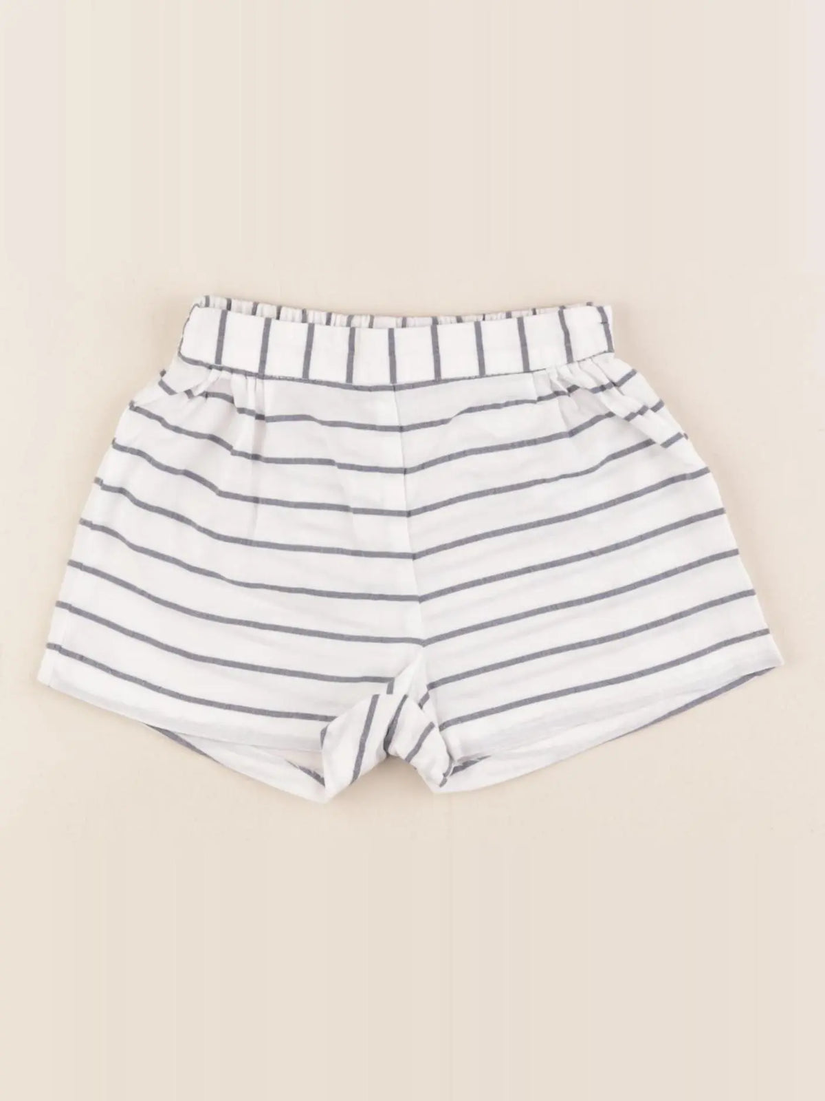 Jacadi - short blanc, bleu - 12 mois