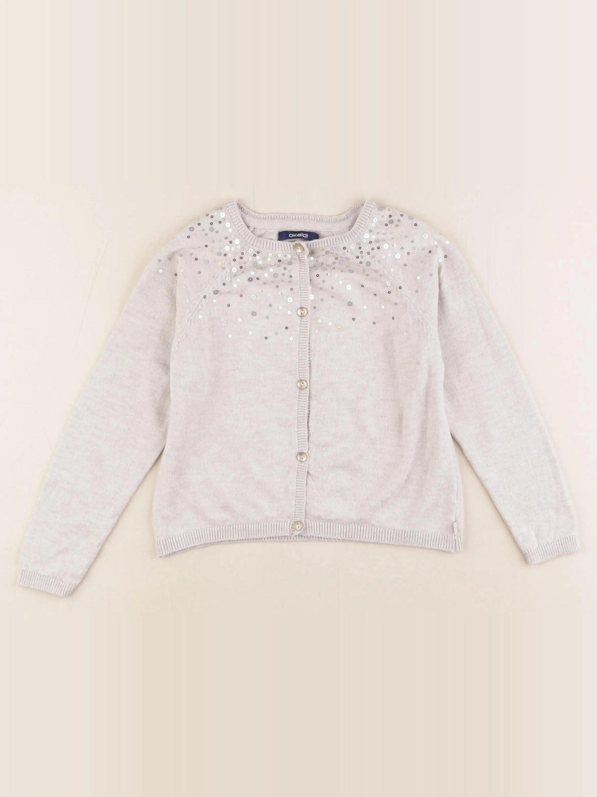 Okaidi - gilet beige, or - 5 ans