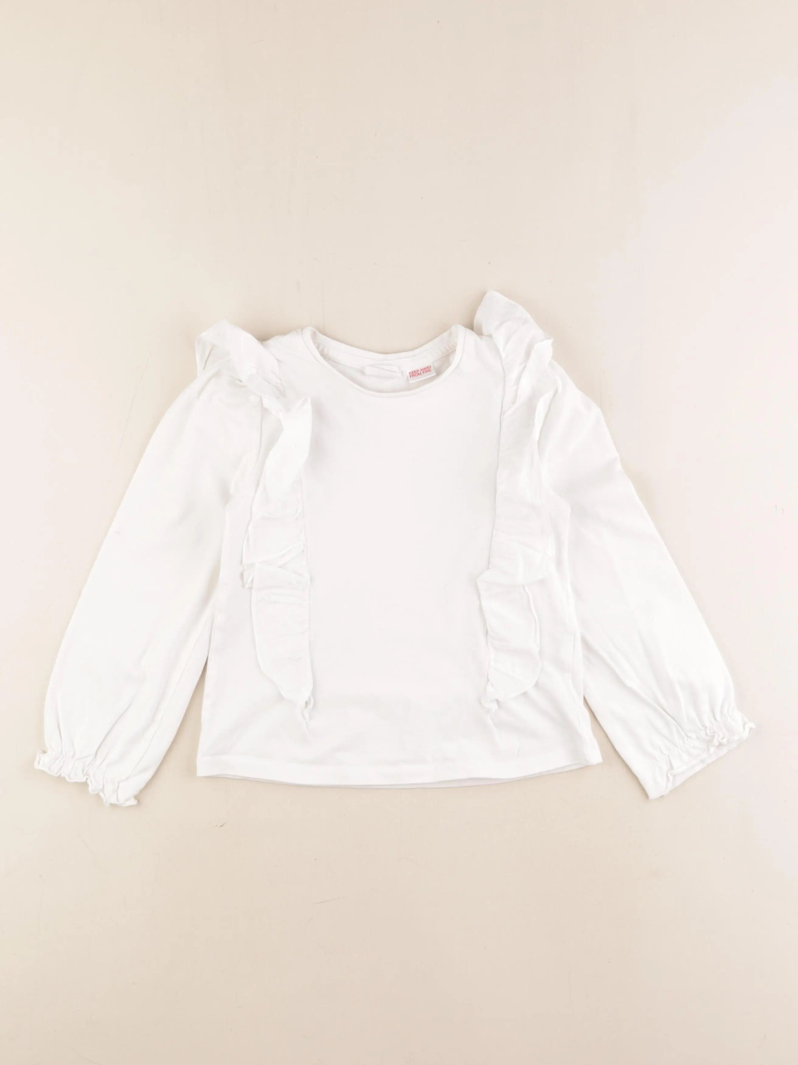 Zara - tee-shirt blanc - 4/5 ans