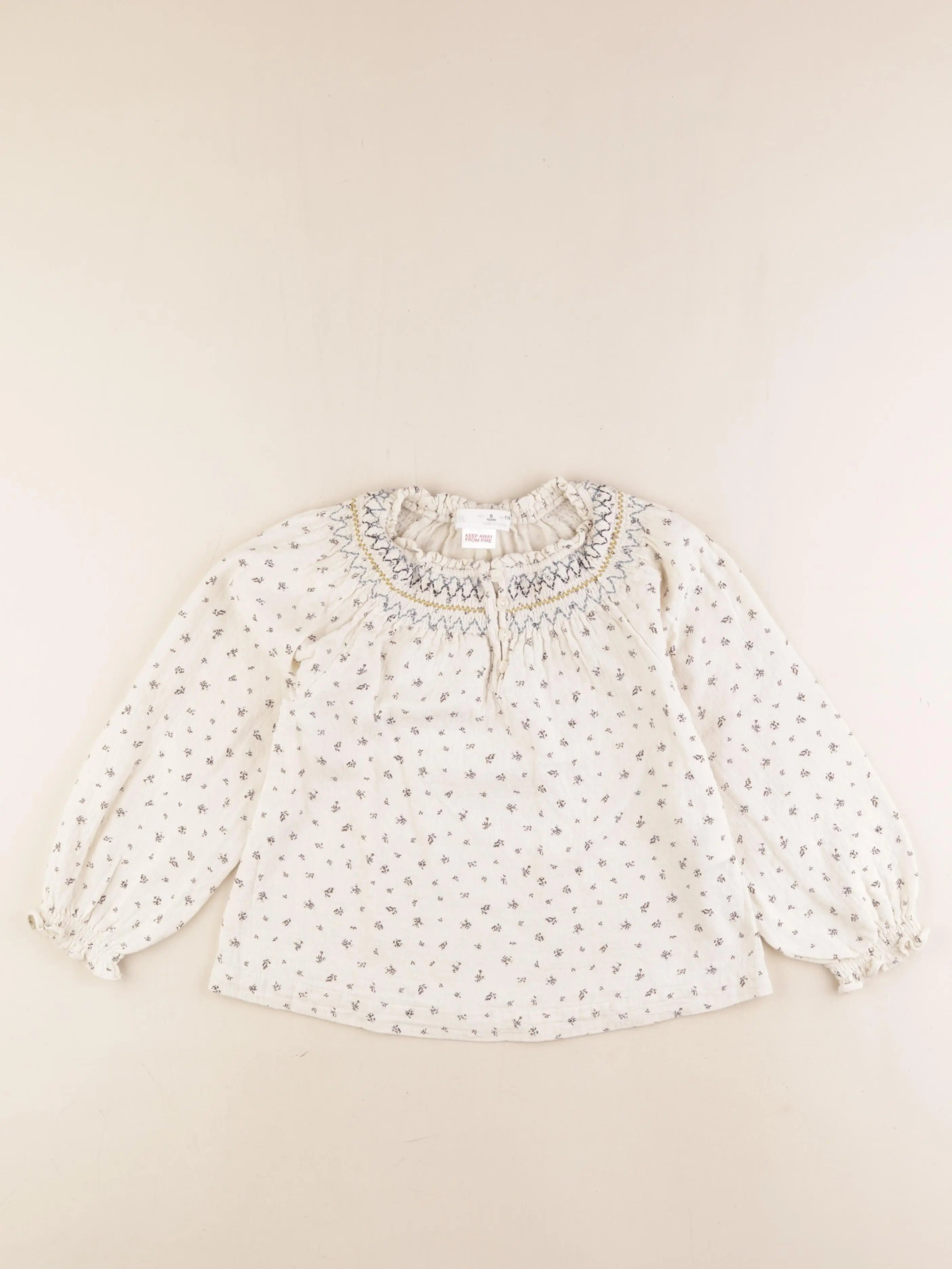 Zara - blouse multicolore - 6 ans