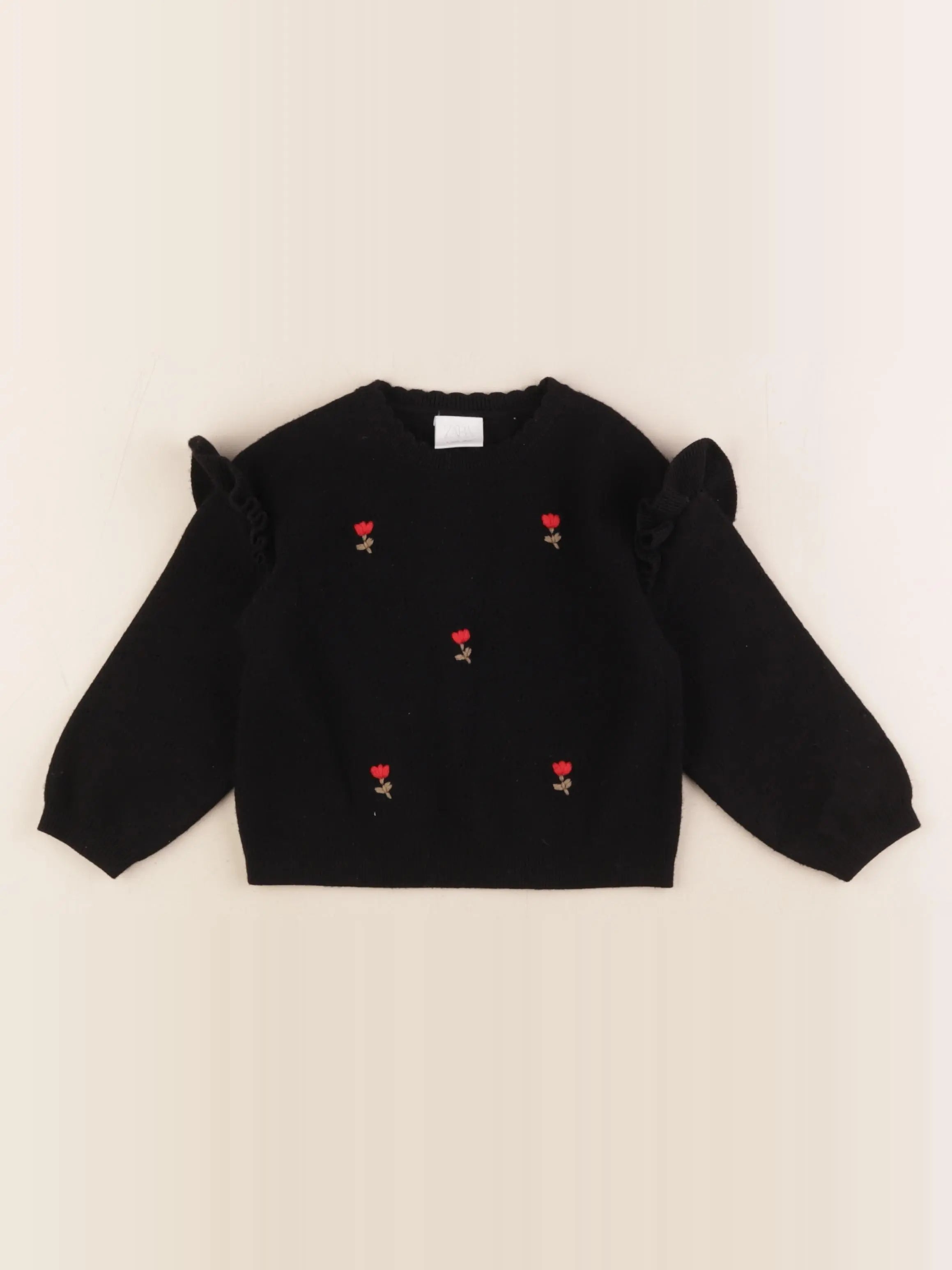 Zara - pull noir - 3 ans
