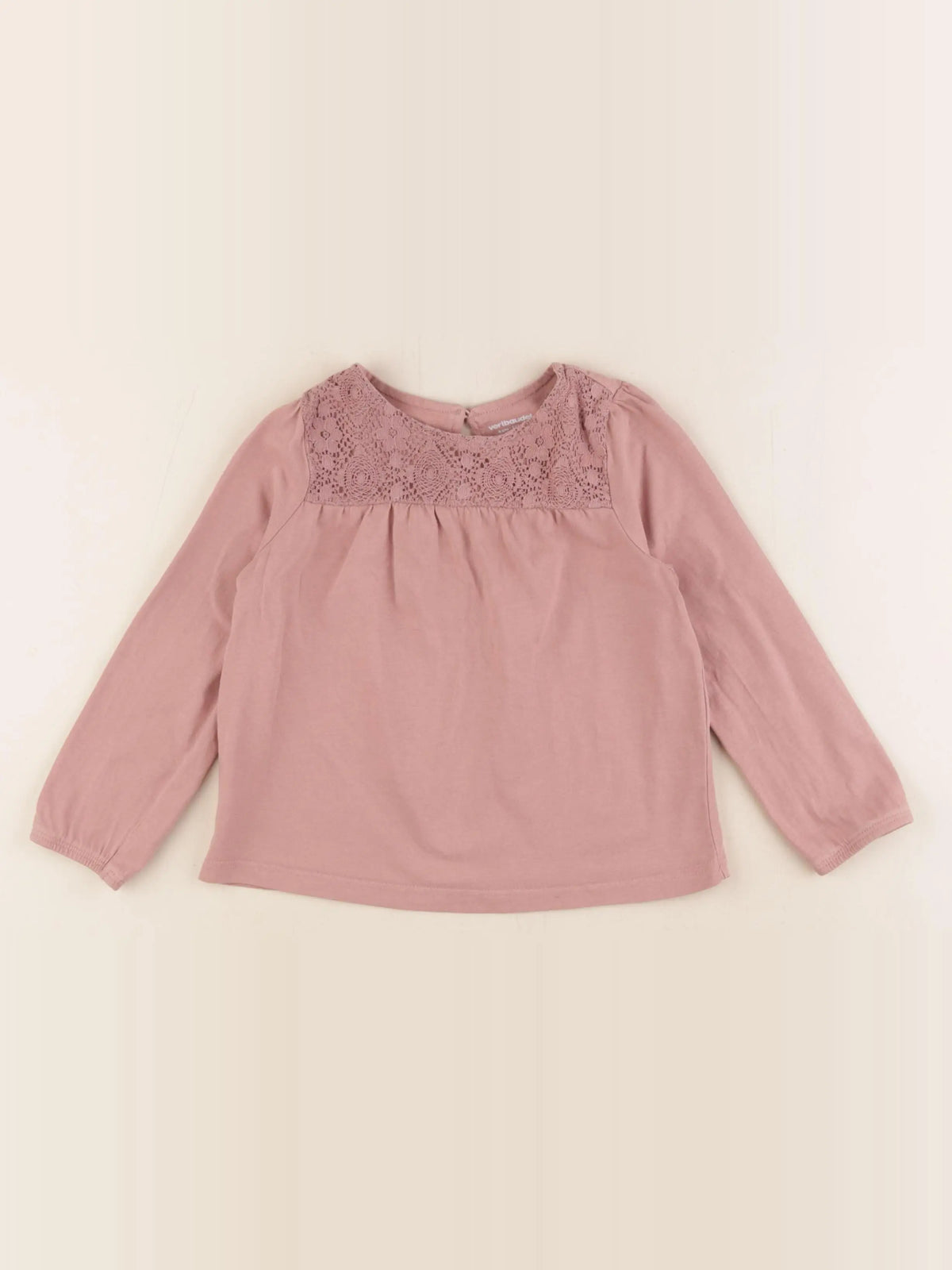 Vertbaudet - tee-shirt rose - 4 ans