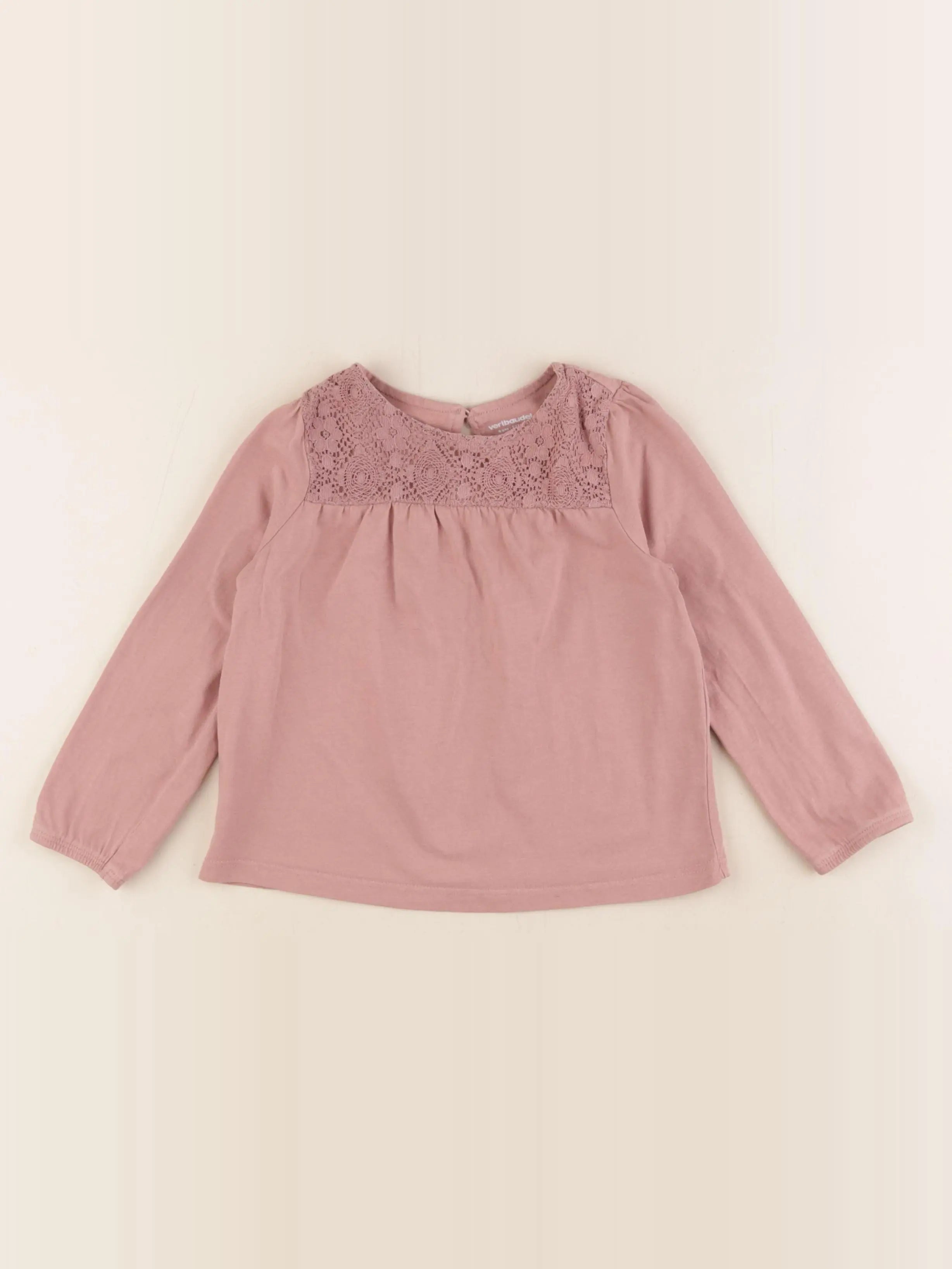 Vertbaudet - tee-shirt rose - 4 ans