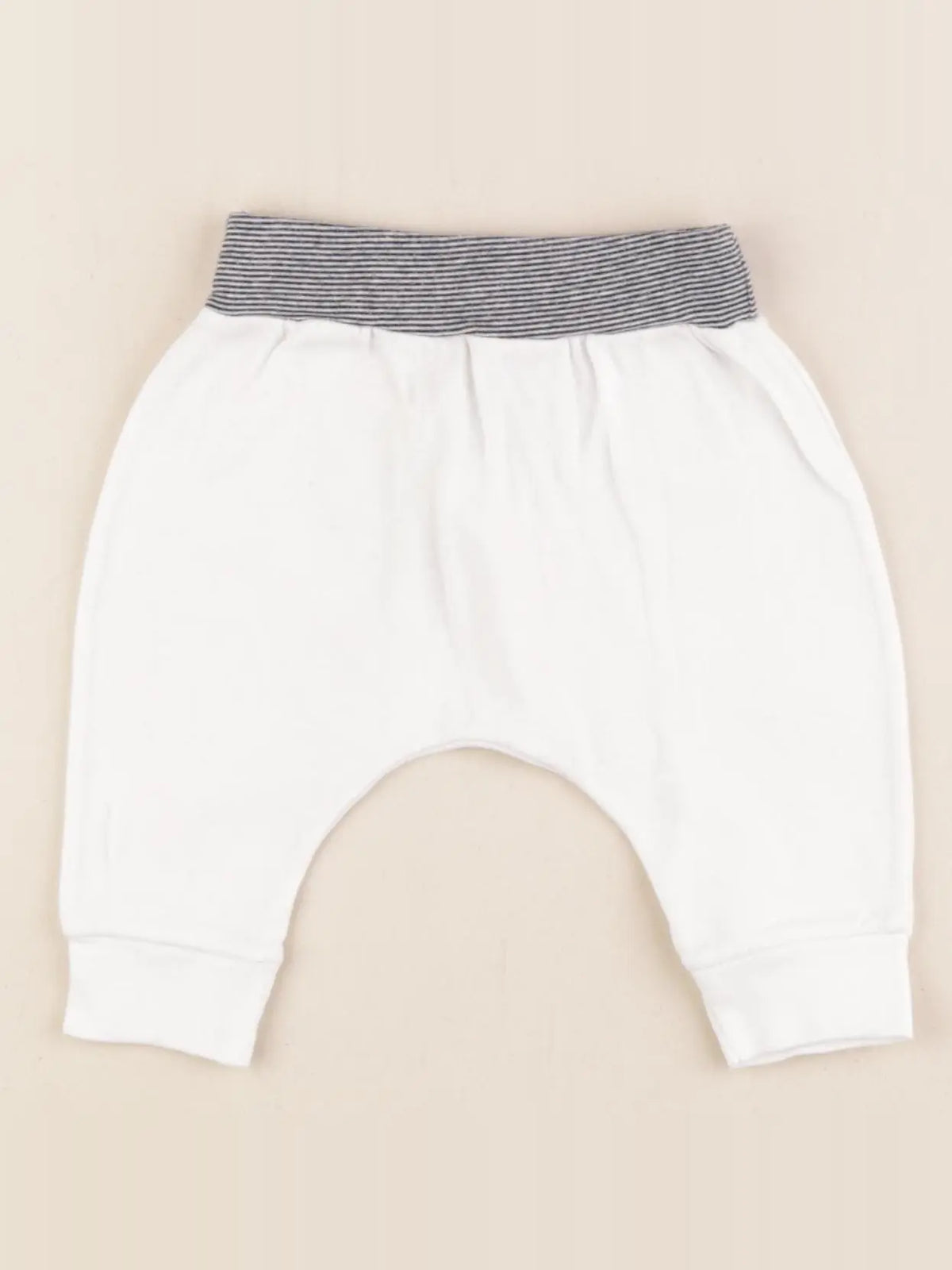 Petit Bateau - sarouel blanc - 3 mois