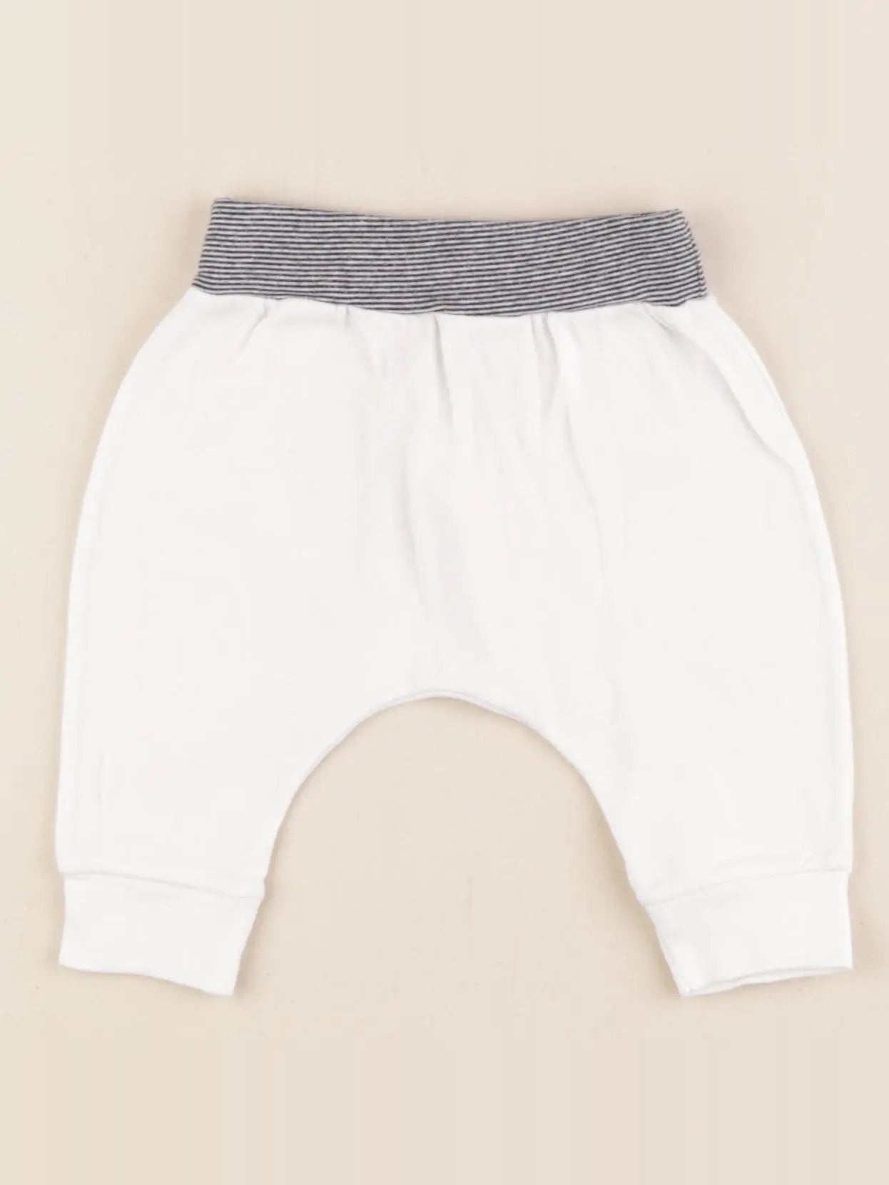 Petit Bateau - sarouel blanc - 3 mois