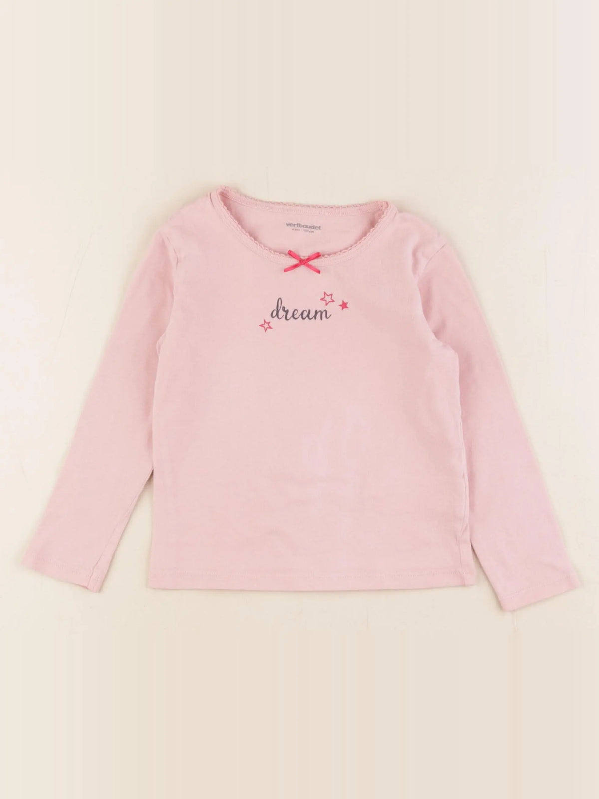 Vertbaudet - maillot de corps rose - 4 ans