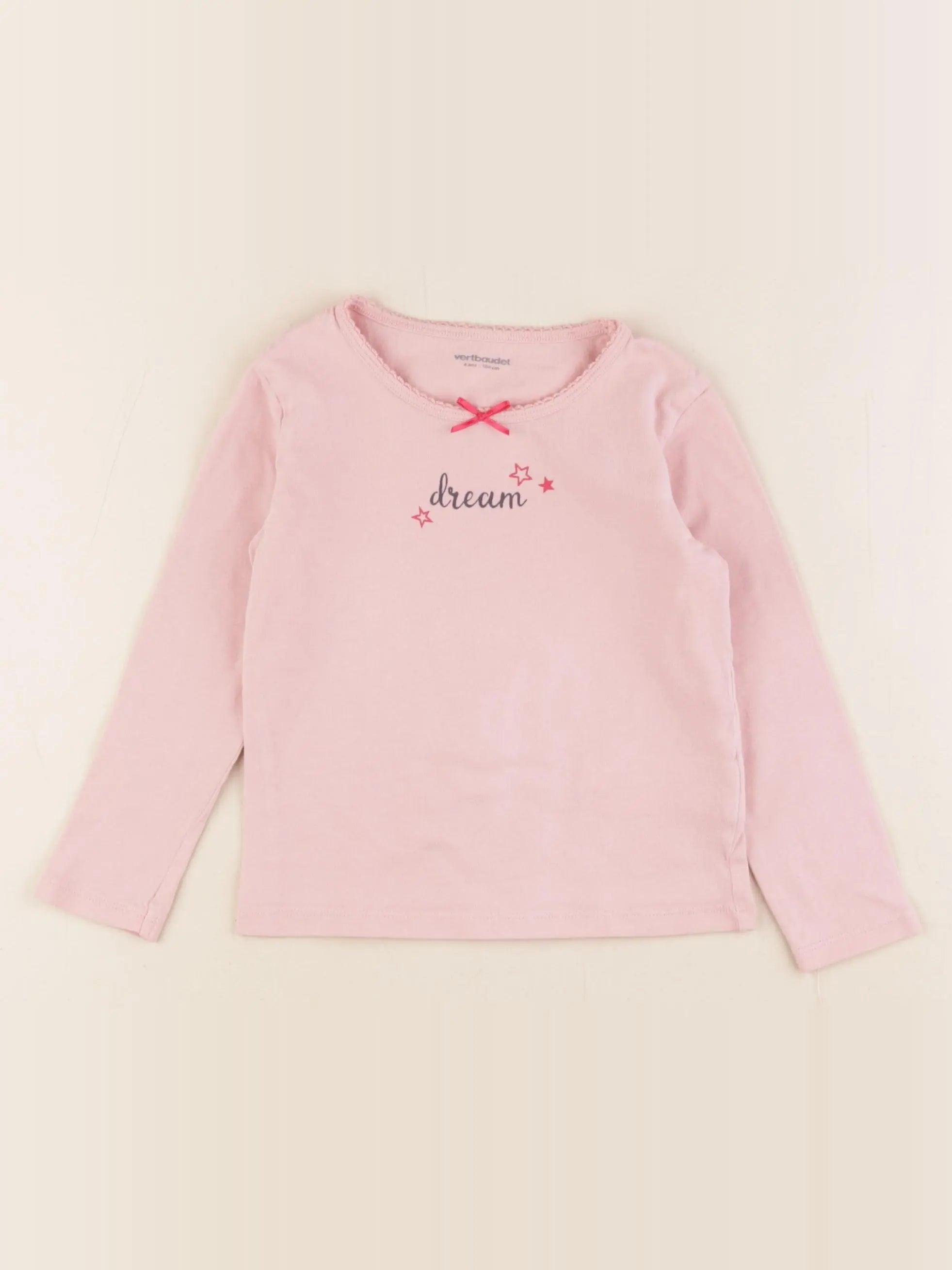 Vertbaudet - maillot de corps rose - 4 ans