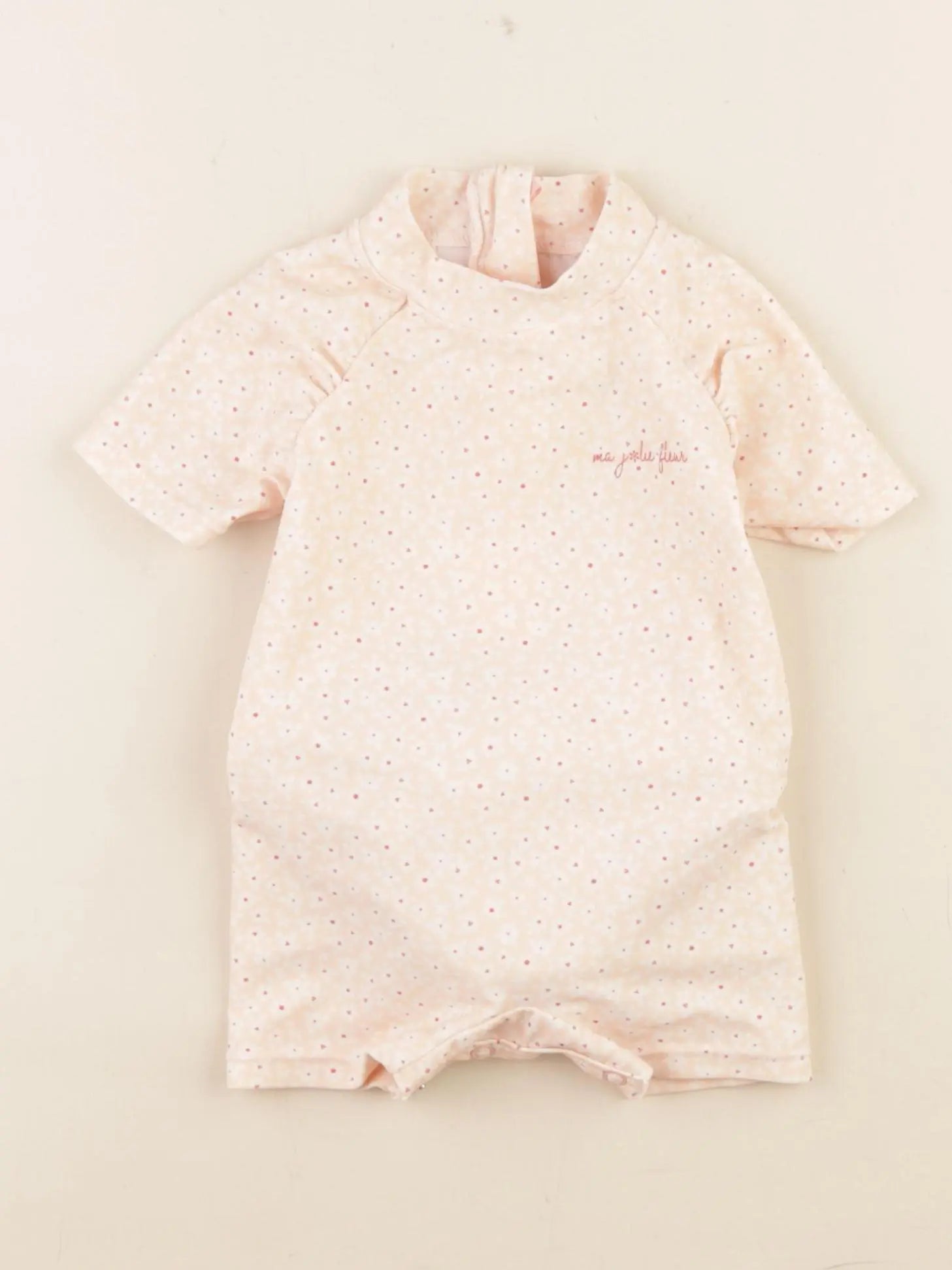 Vertbaudet - combi de bain rose - 6 mois